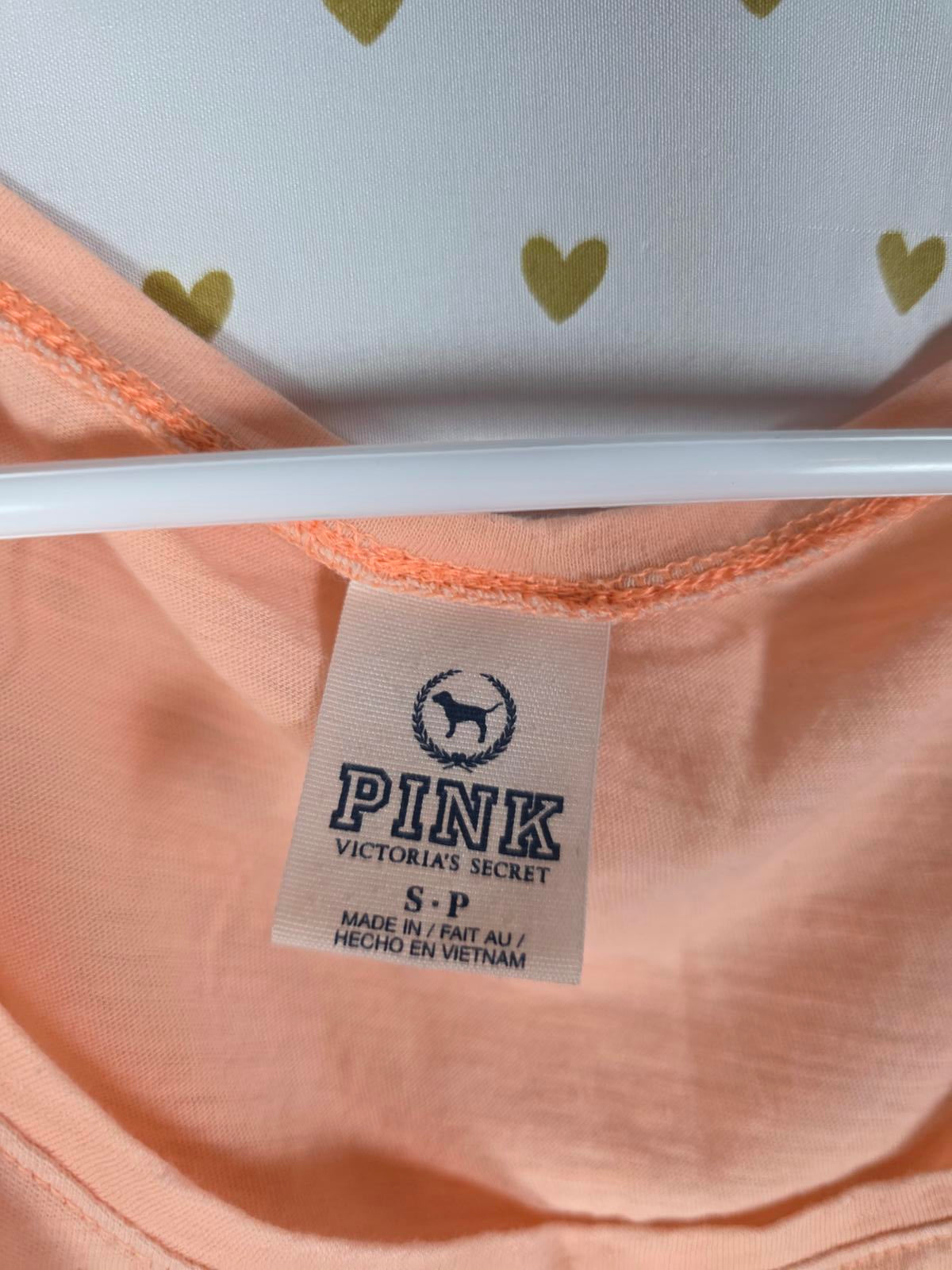 Victorias Secret PINK Y2k VINTAGE Neon Cropped tee shirt small