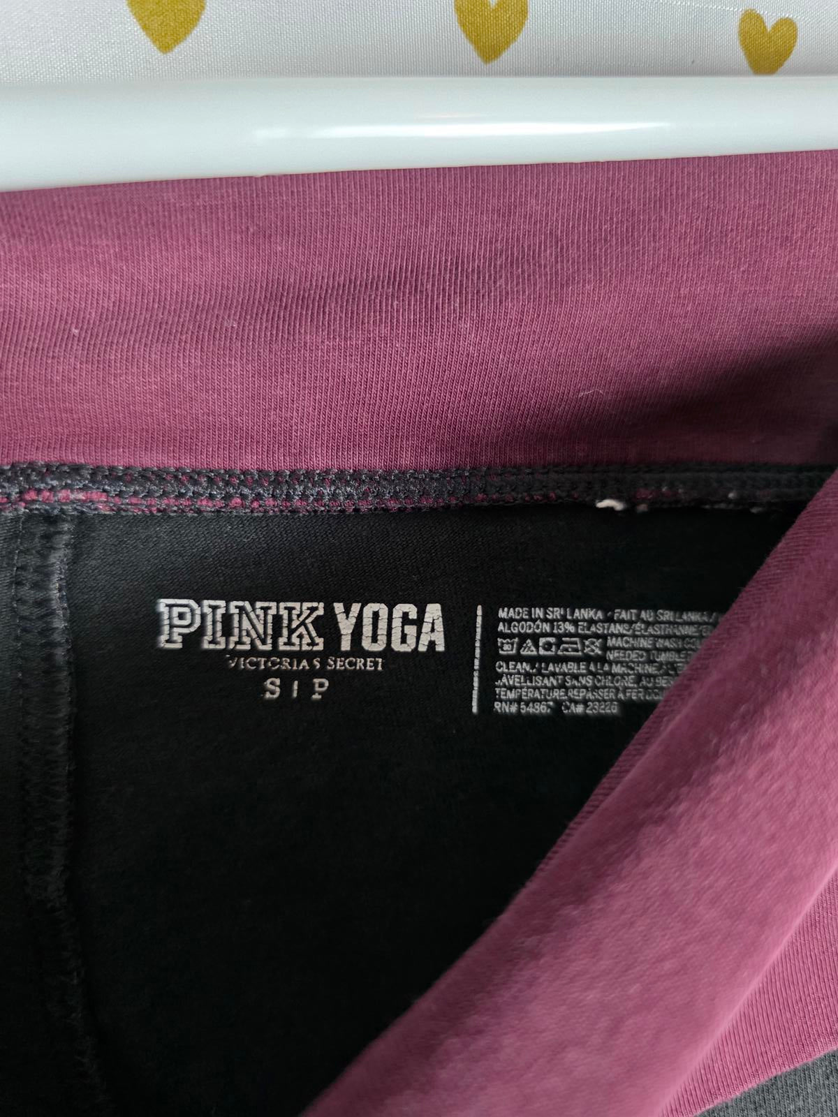 Victorias Secret PINK Foldover Y2k Yoga Pants BLING SEQUINED Fold Down SMALL