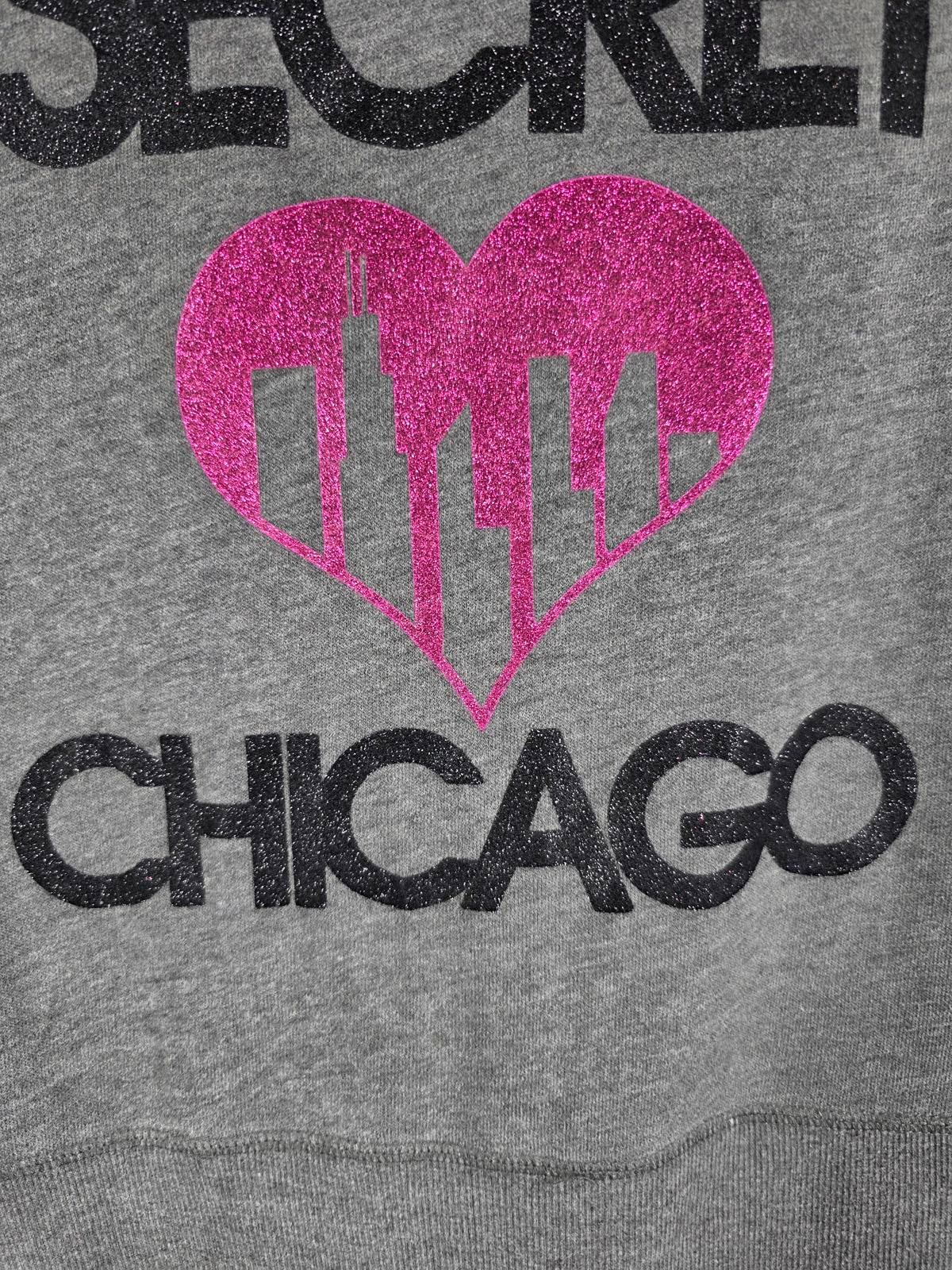 Victorias Secret Supermodel Essentials RARE Chicago Glitter Hoodie Jacket XS