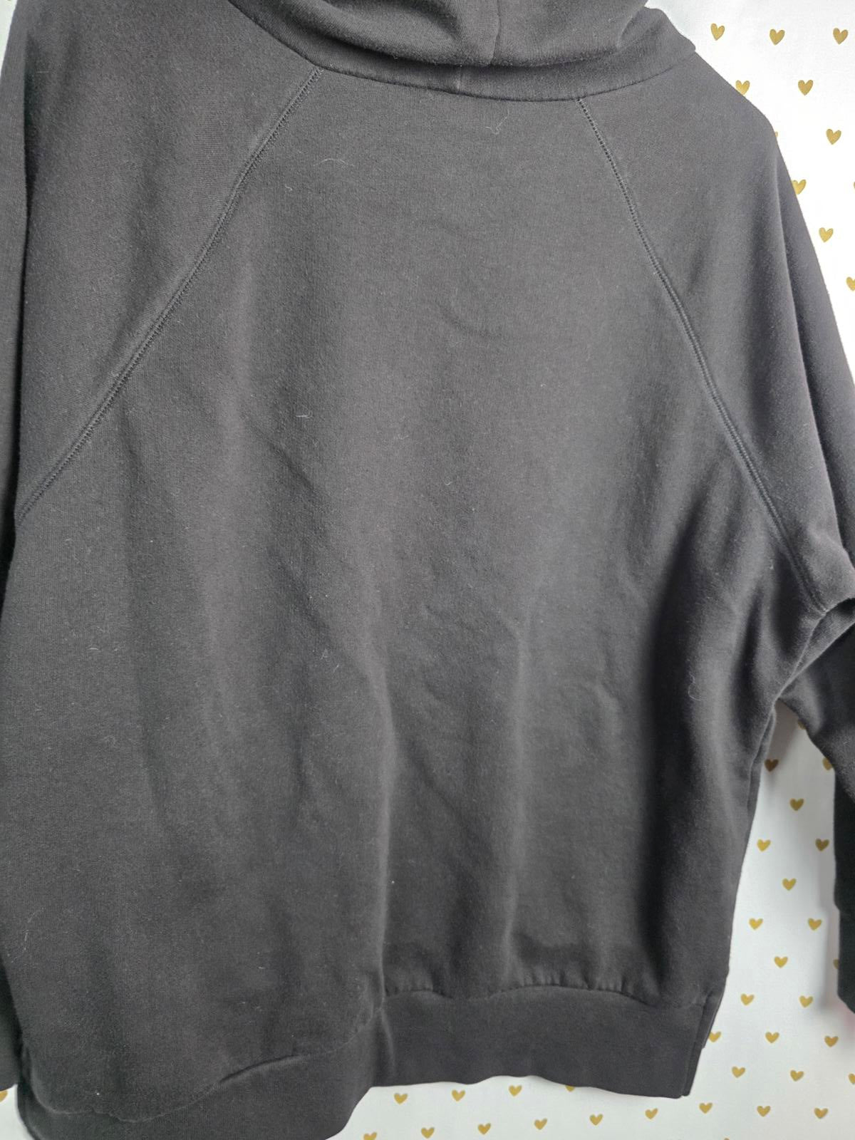 Victorias Secret Pink Rose Gold BLING Logo Pullover Oversized Sweater Top SMALL