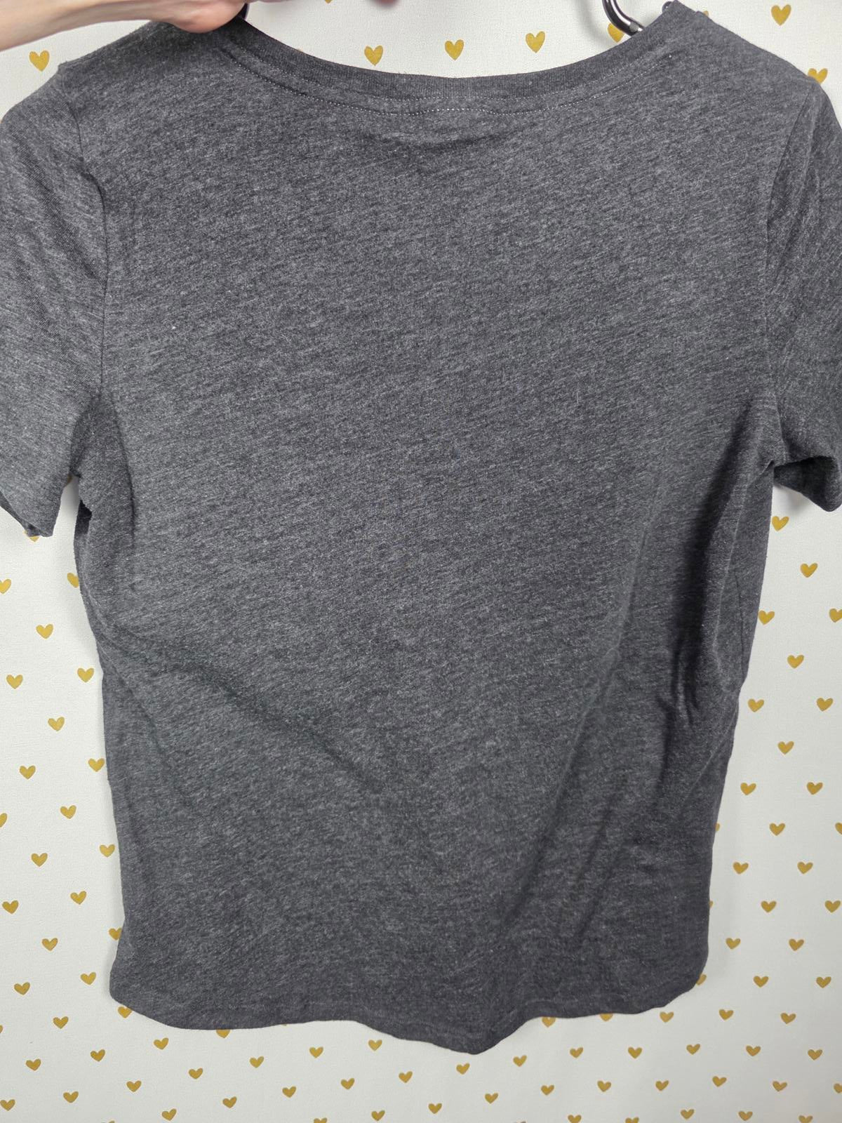 Victorias Secret PINK V neck BLING Sequined Silver Logo Black SMALL