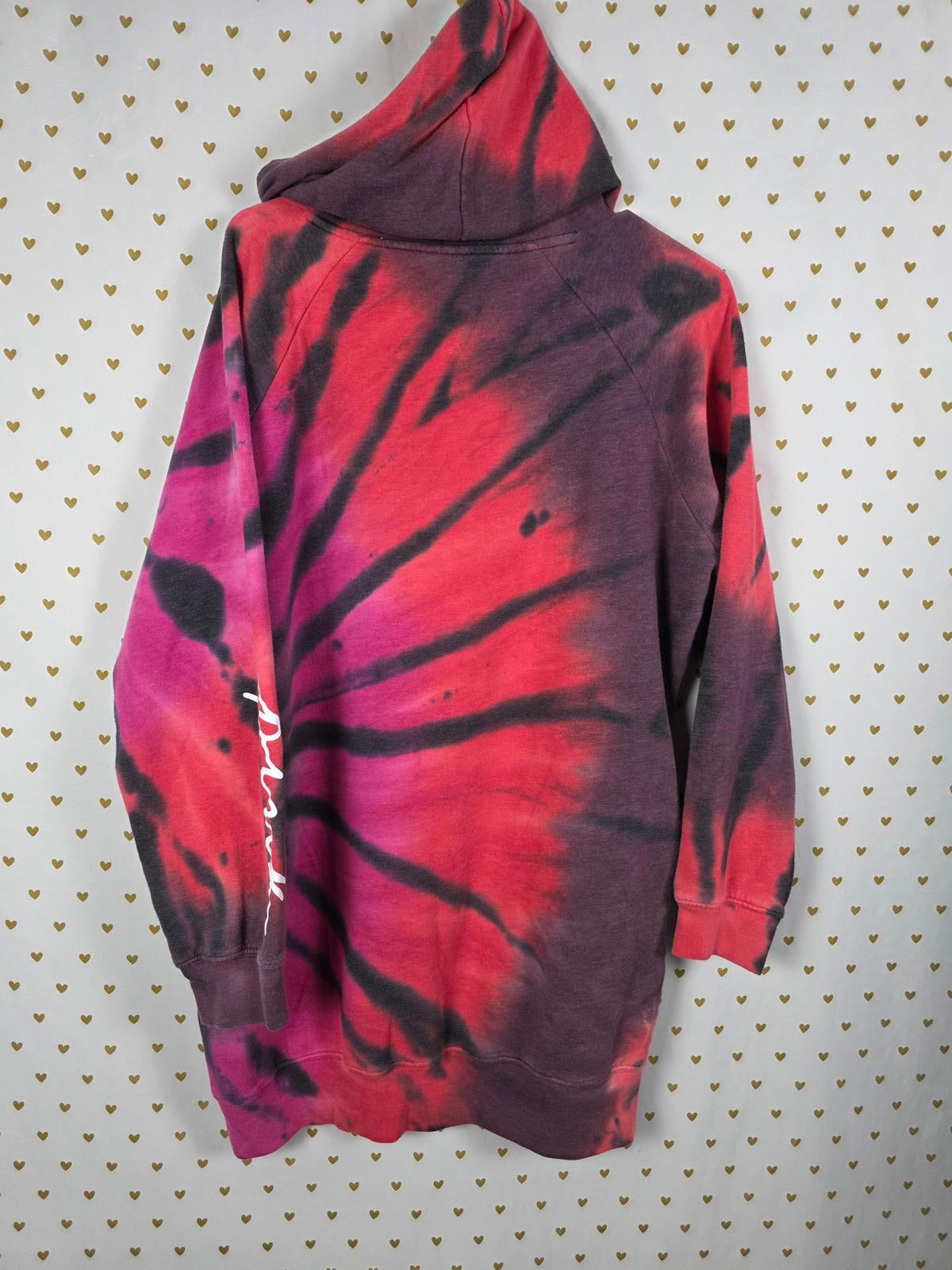 Victorias Secret Pink Tye Dye Logo SWEATER DRESS Long Oversized SMALL
