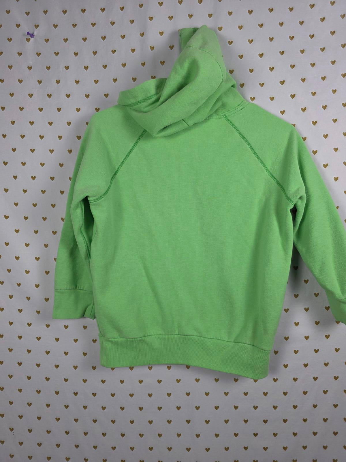 Victorias Secret Pink FREE LOVE Green VINTAGE Rare Hoodie Sweater Y2K Small