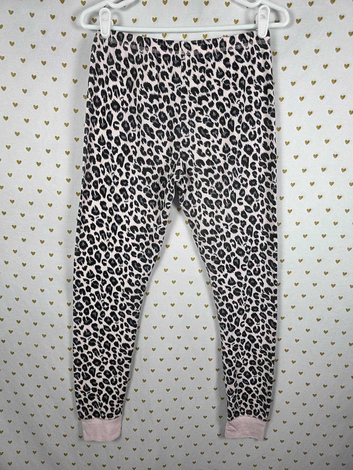 Victorias Secret Leopard CHEETAH Pink Sleep Pants Pajama Bottoms Medium