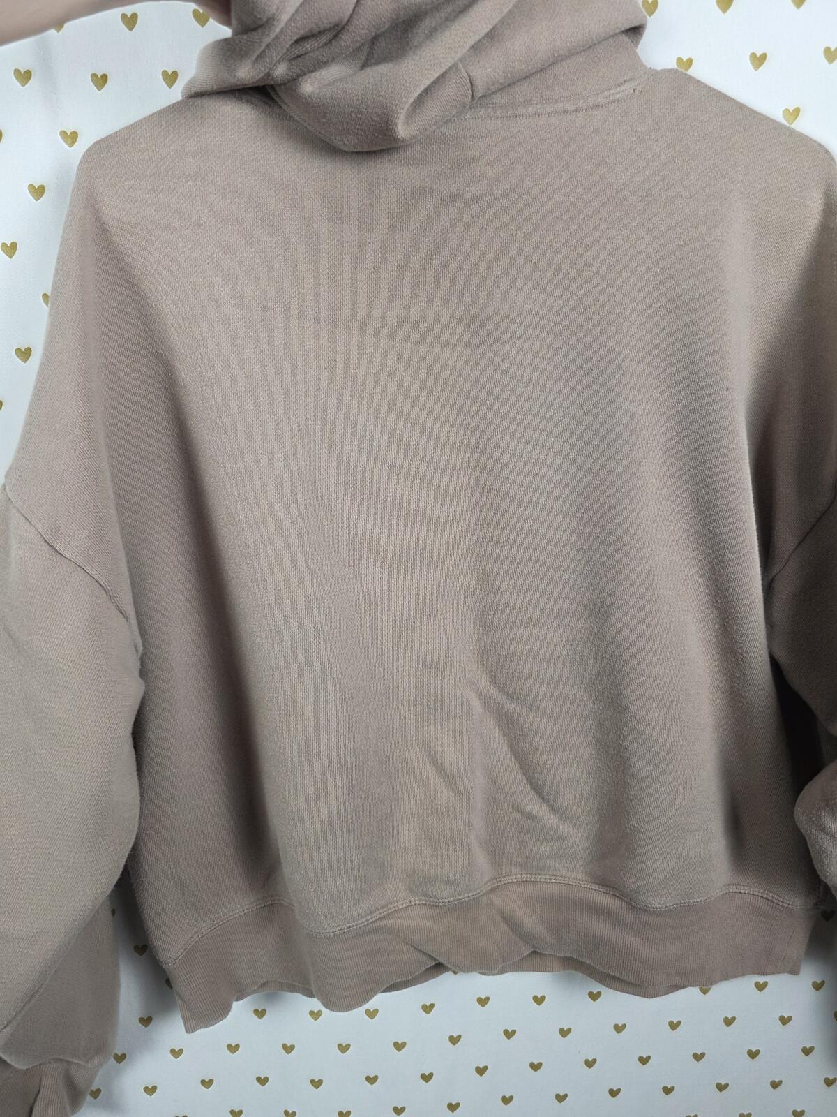 Victorias Secret Pink Brown Hoodie Sweater and Sweats SET 2pc Outfit SMALL MED
