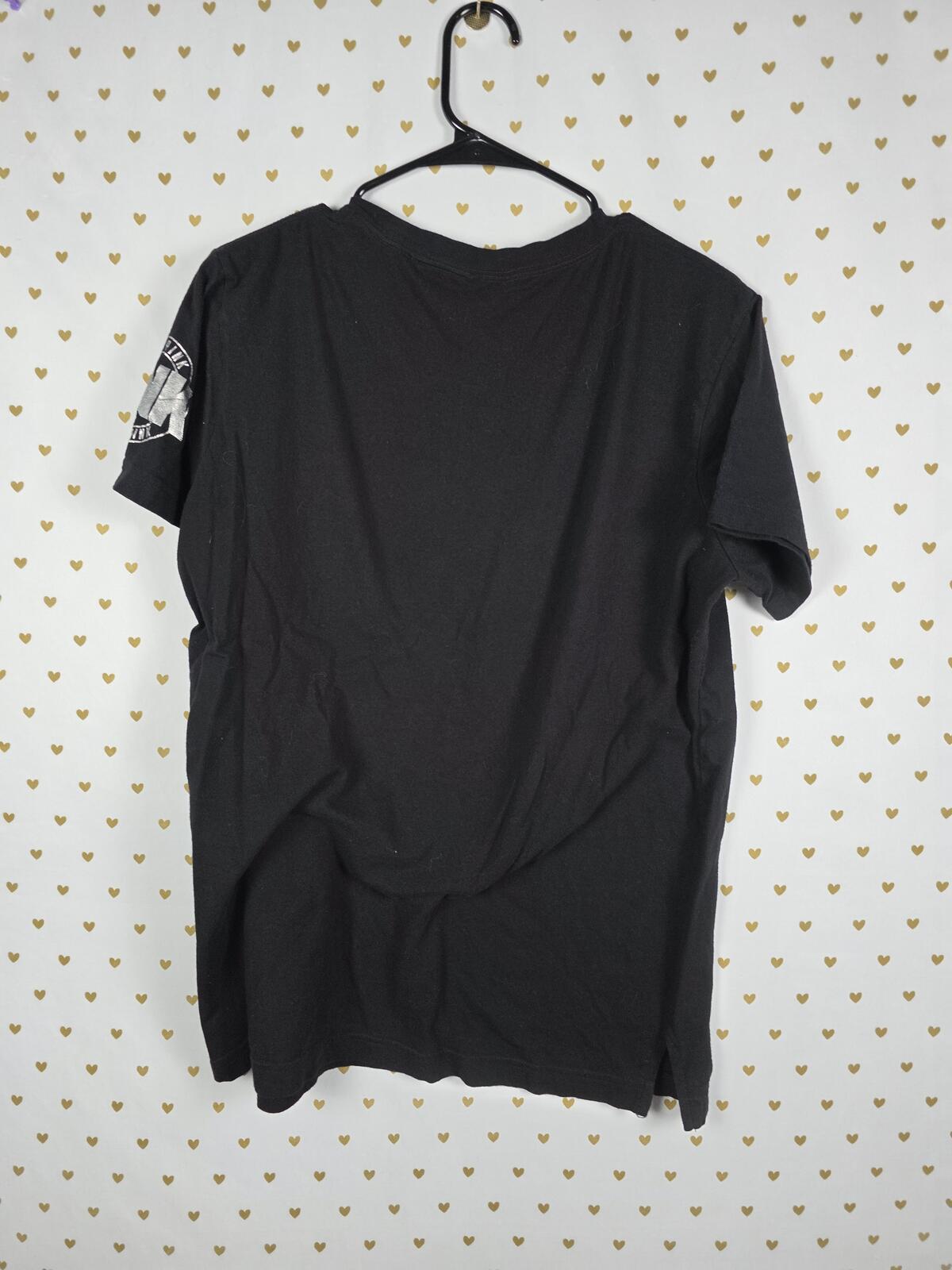Victorias Secret PINK Sequined Bling Rainbow Logo Tee Shirt Small