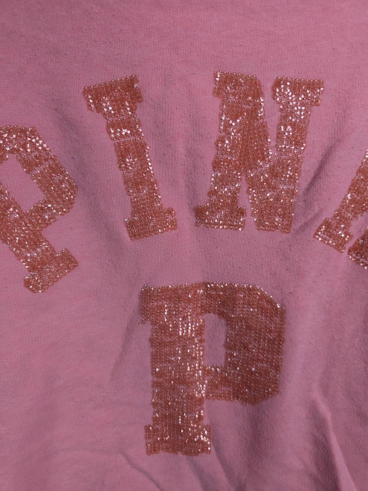Victorias Secret Pink Bling Logo Sequined Full zip Hoodie Jacket XS