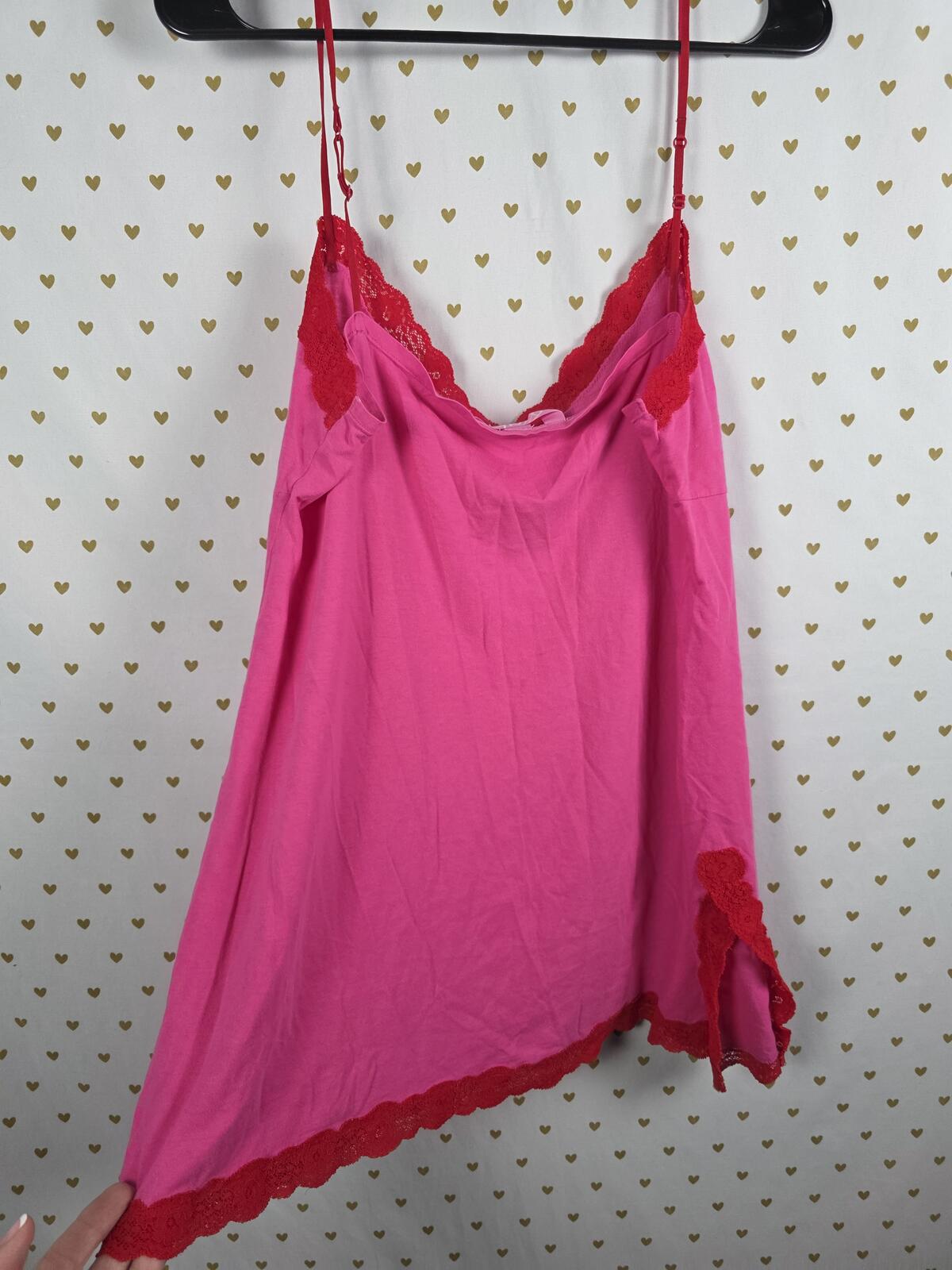 Victorias Secret PINK VINTAGE y2k Lace Trm babydoll slip Dress HTF RARE Large