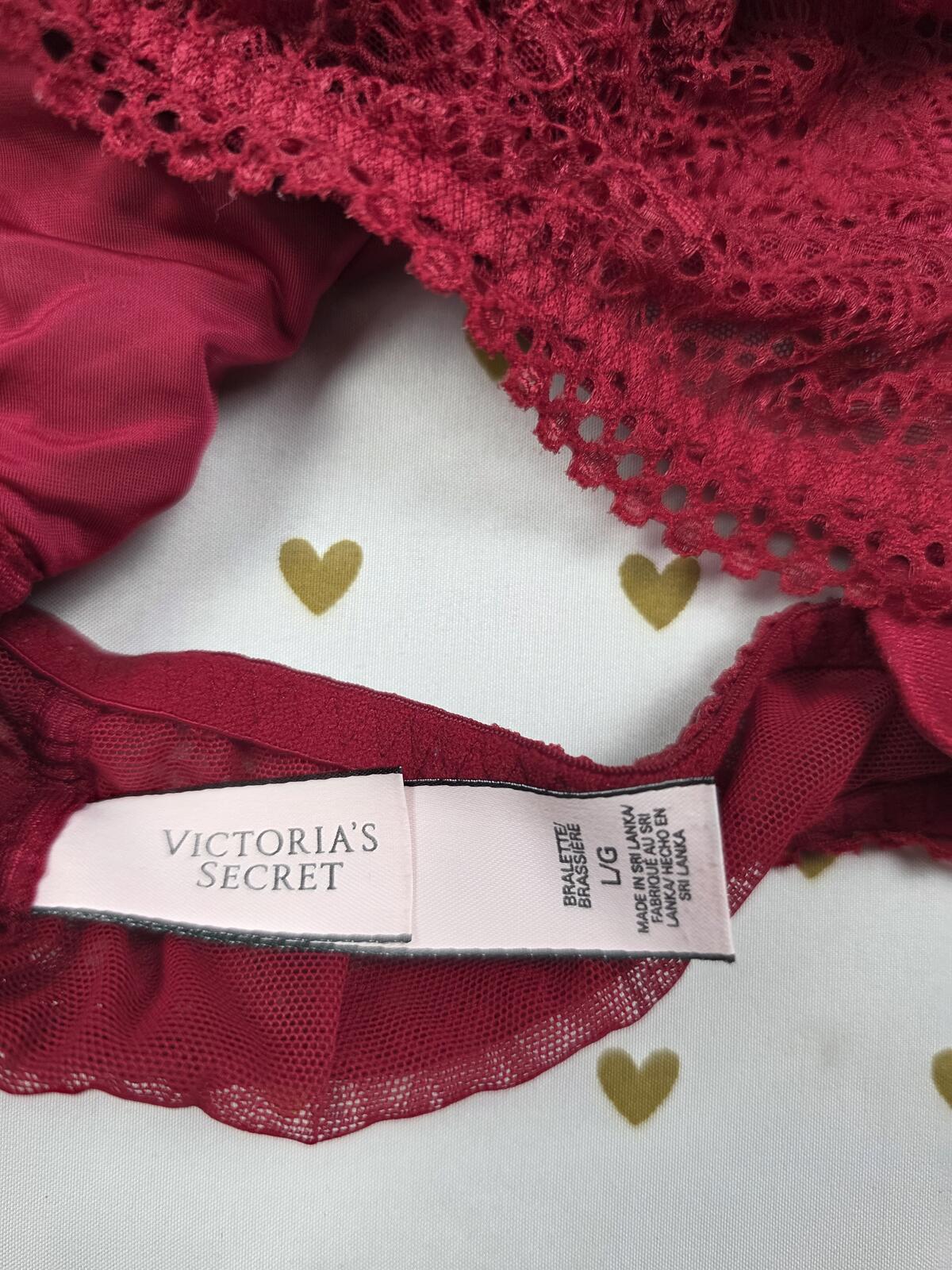 Victorias Secret Pink LOT OF 4 Large Lacey Bralettes Bra Tops Tanks