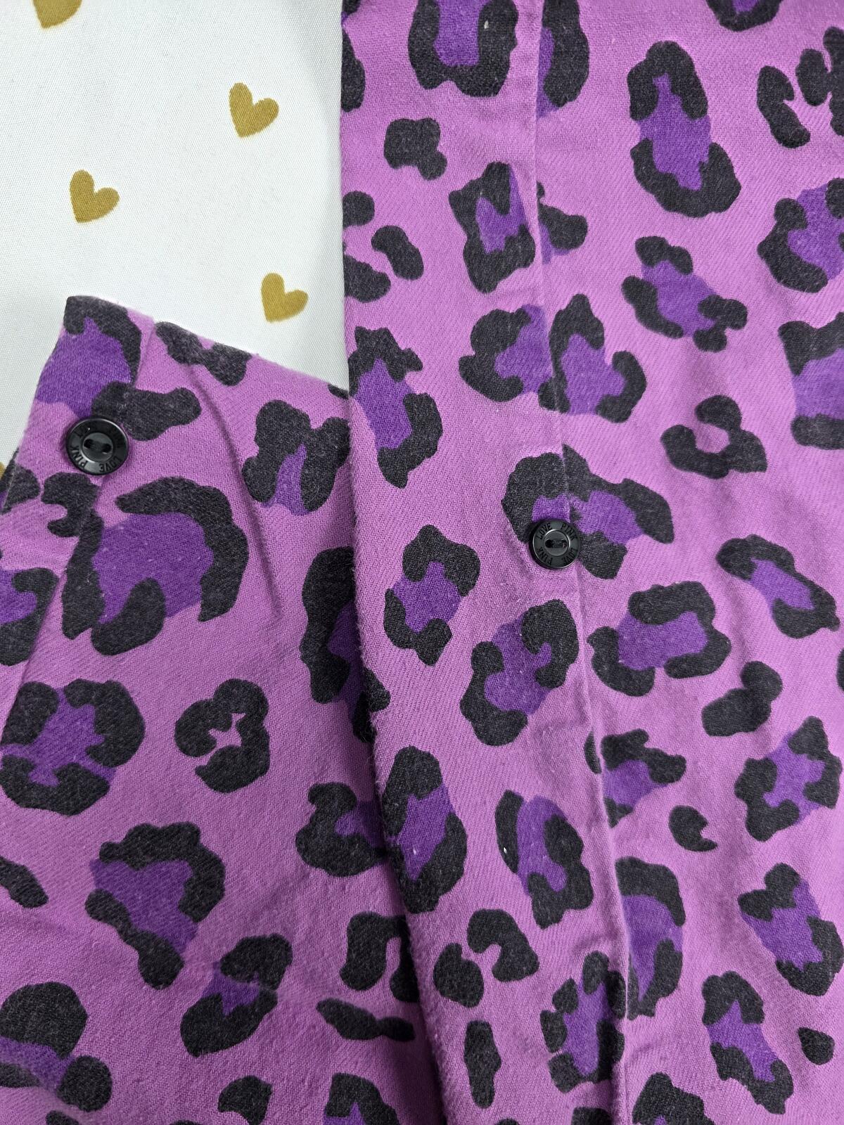 Victorias Secret PINK Vintage Purple Leopard Cheetah Sleep Pants XS