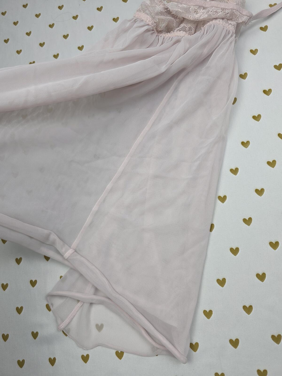 Victorias Secret Sheer Sexy Babydoll Nightie Lingerie Racerback SMALL