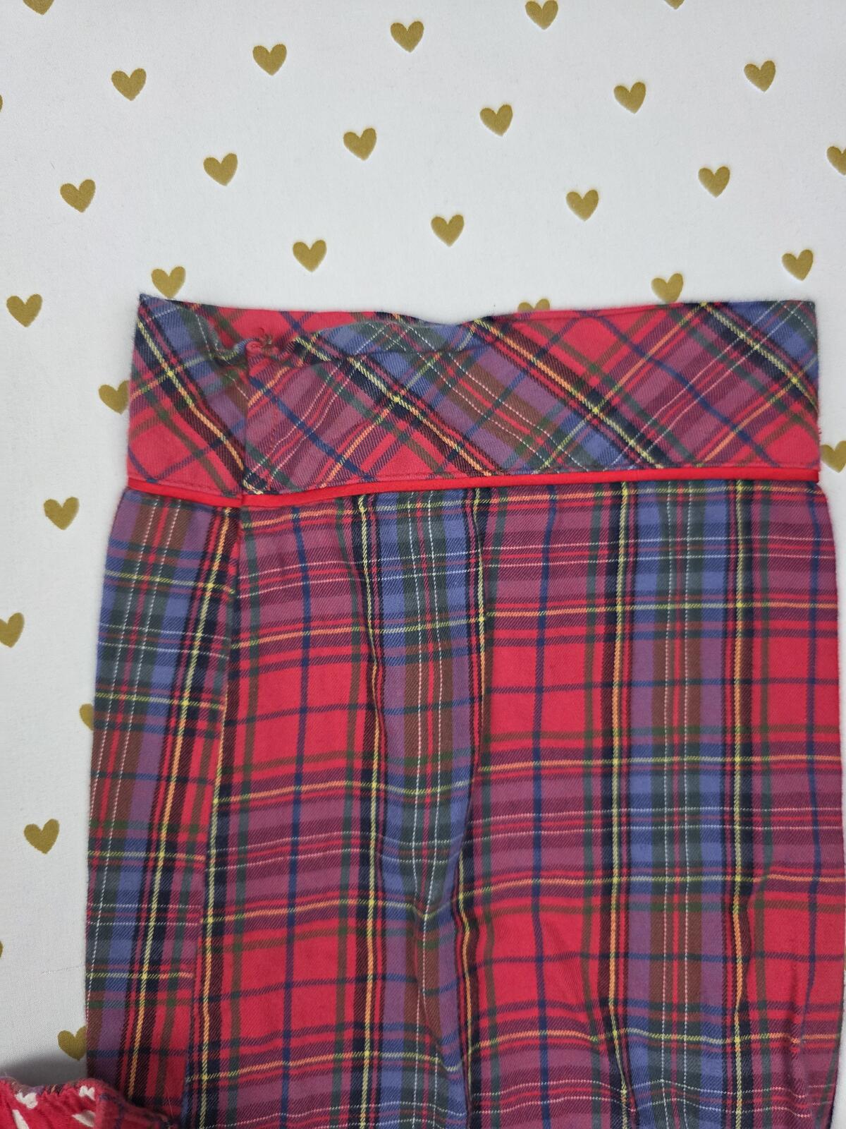 Victorias Secret Plaid Polka Dot Pajama Pants Sleep Bottoms XS