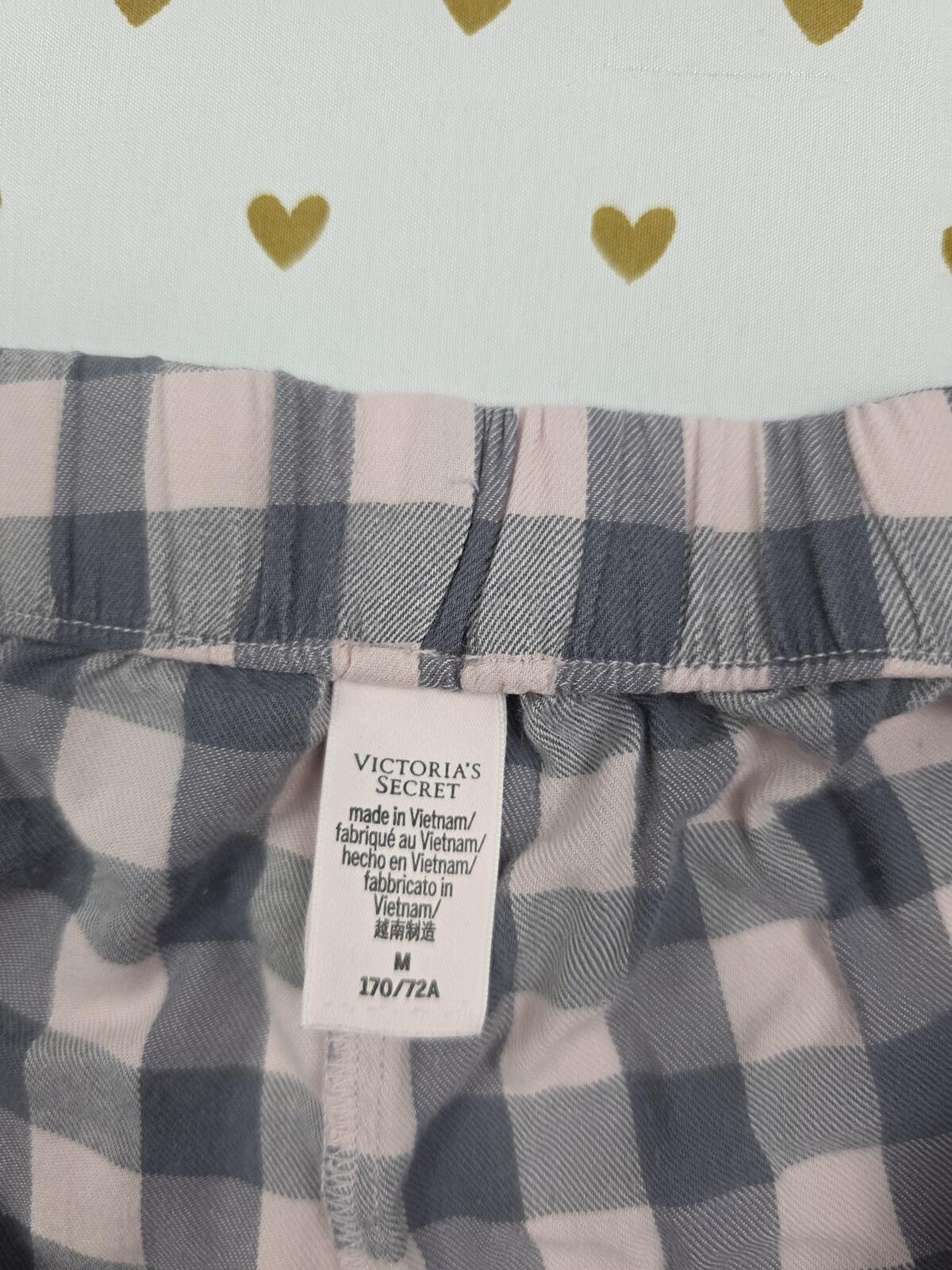 Victorias Secret Plaid Checkerboard Medium Sleep Shorts Boxers Pajama Bottoms