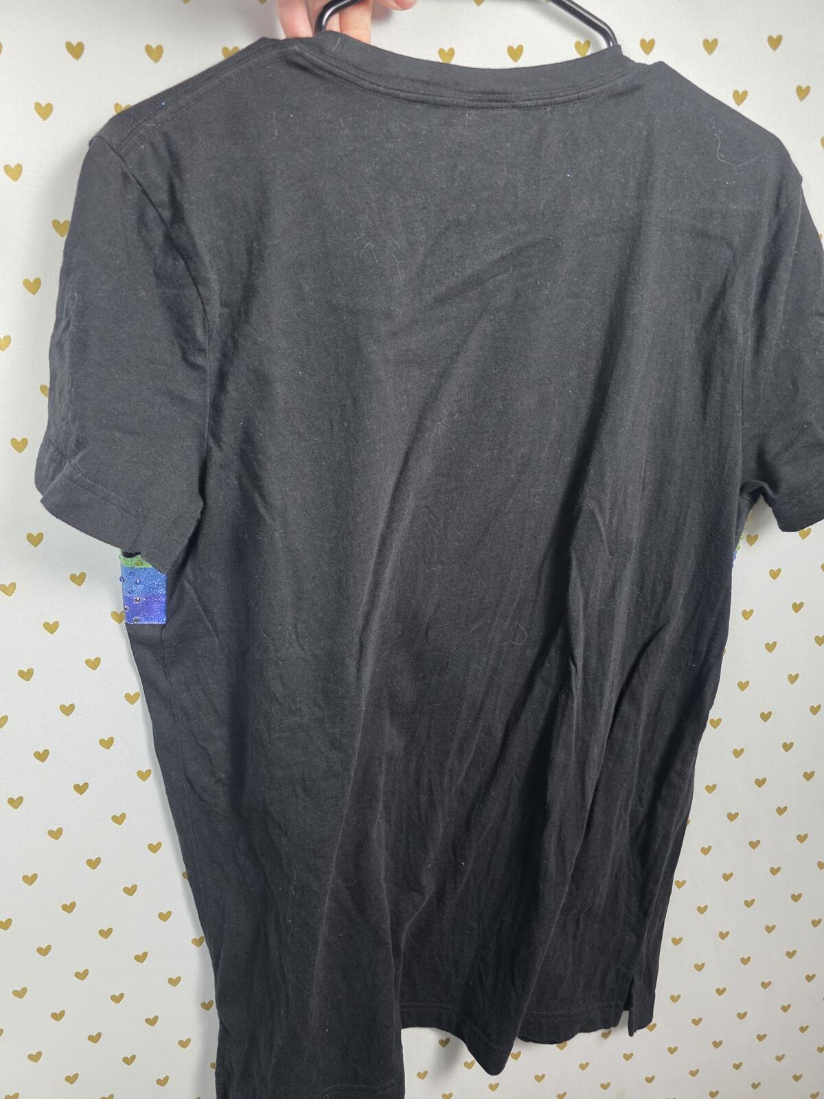 Victorias Secret PINK RARE HTF ainbow BLING Studded Campus Tee shirt SMALL