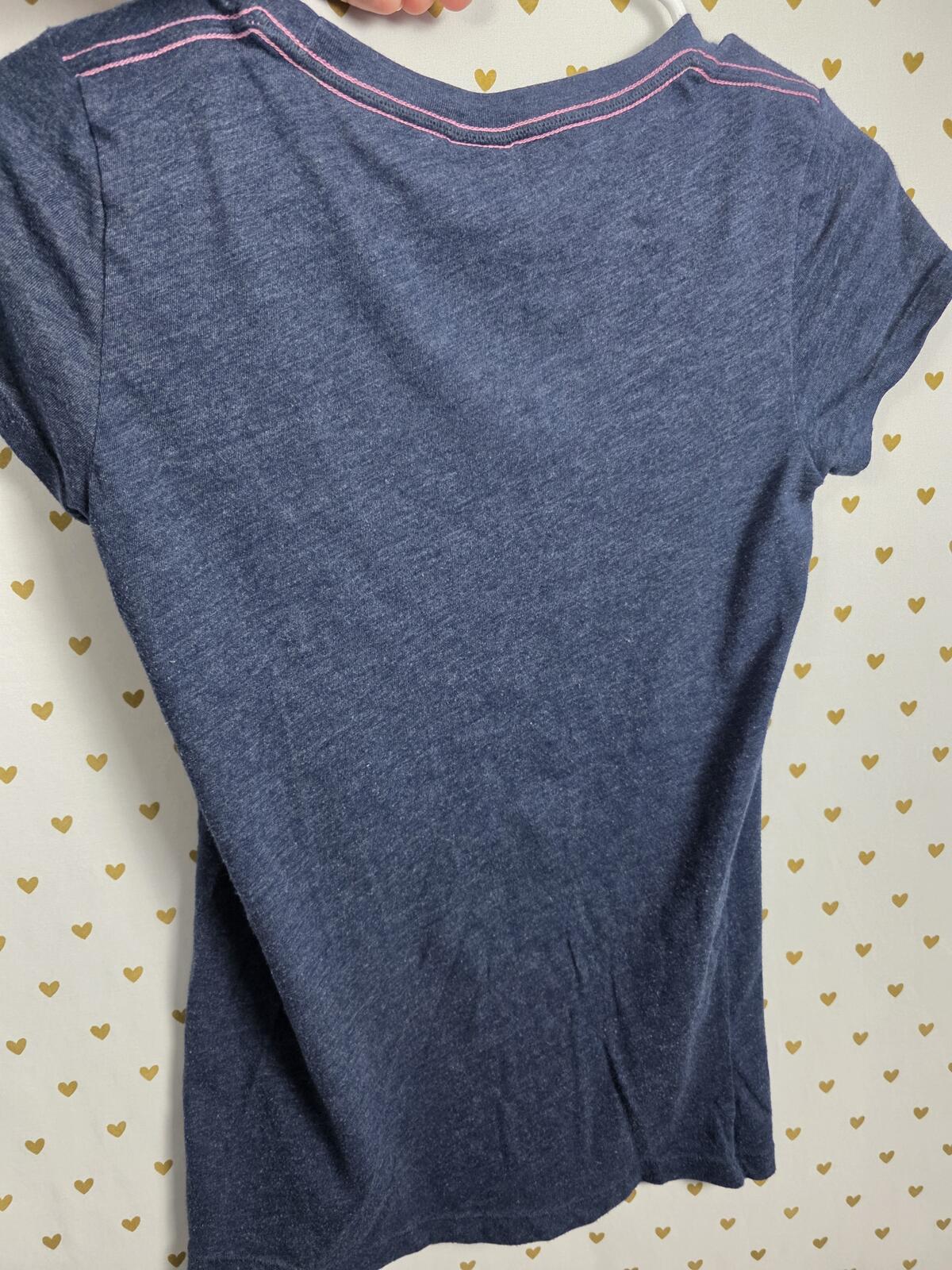 Victorias Secret PINK Vintage Y2k PEACE SMALL Blue HTF Tee shirt