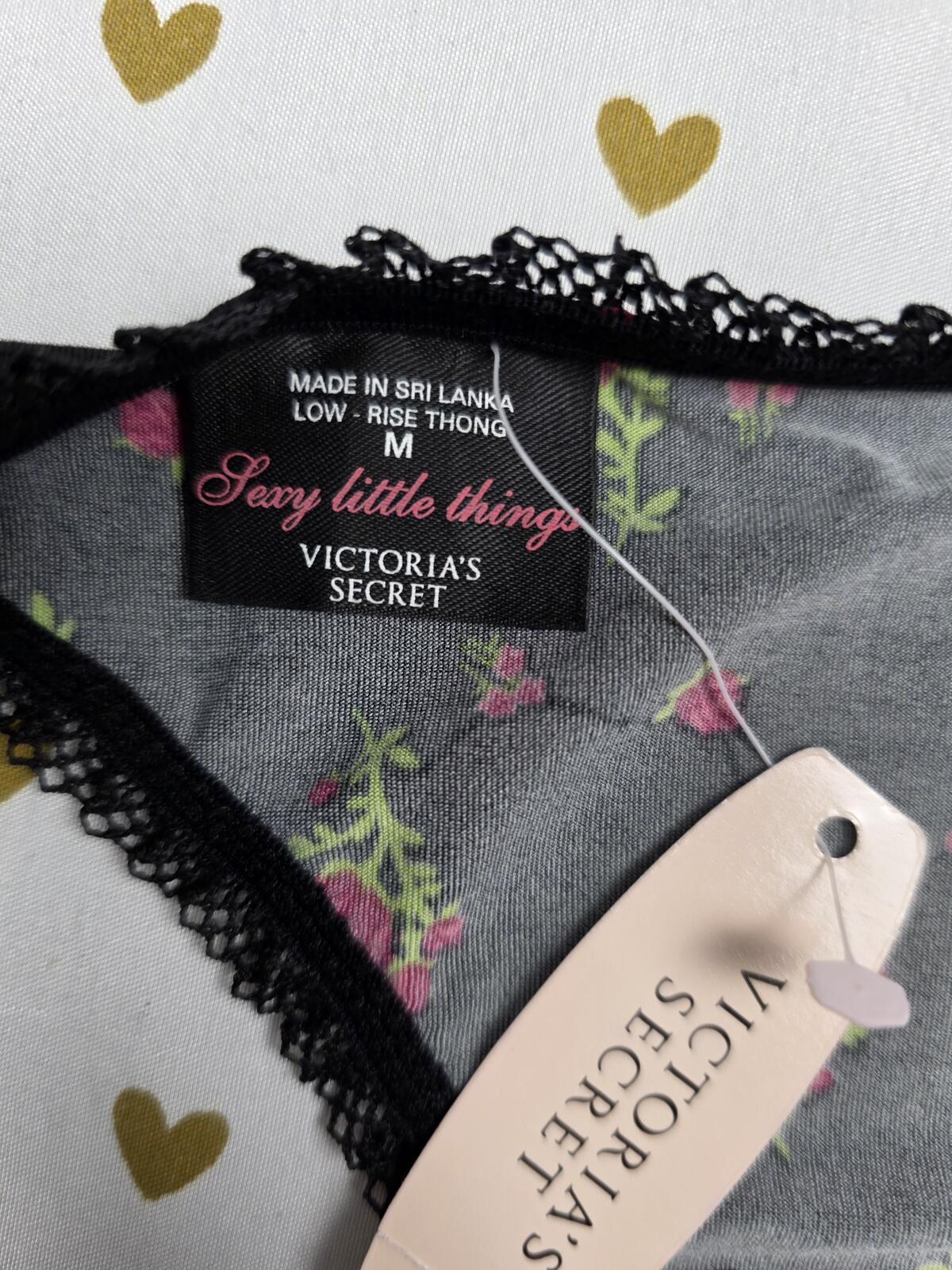 Victorias Secret NEW Sexy Little Things NWT Low Rise Thong Panties MEDIUM