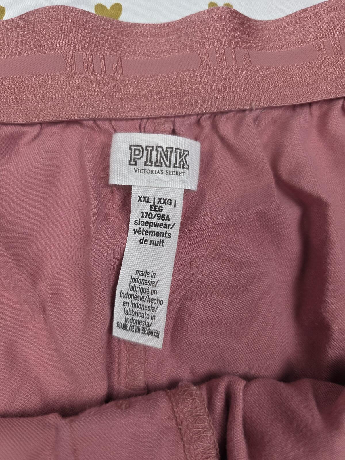 Victorias Secret PINK Dog Logo Butt 2XL XXL Sleep Shorts Boxers Pajama Bottoms