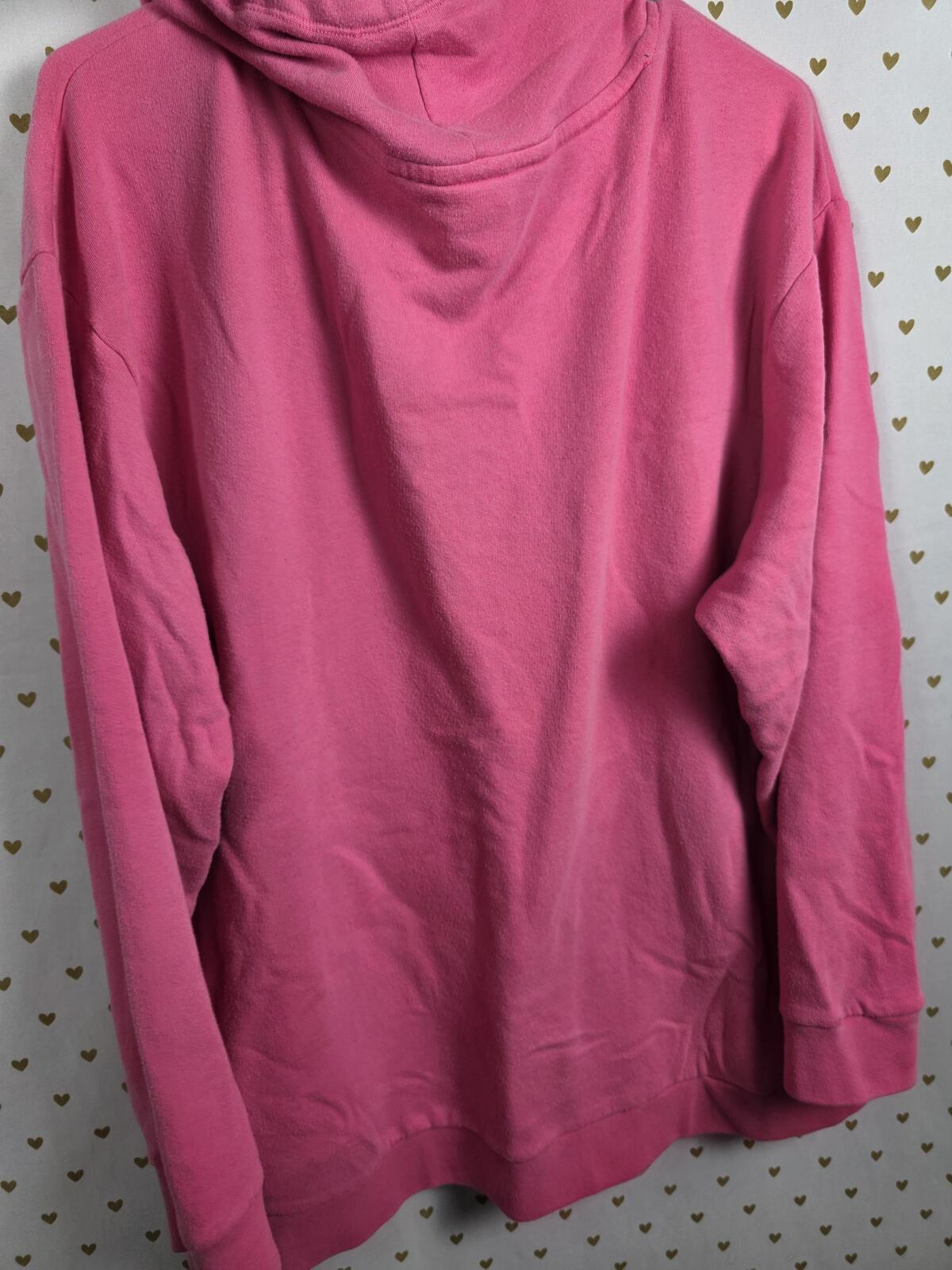Victorias Secret Pink Slouchy Cowl Neck Logo Sweater Shirt XL
