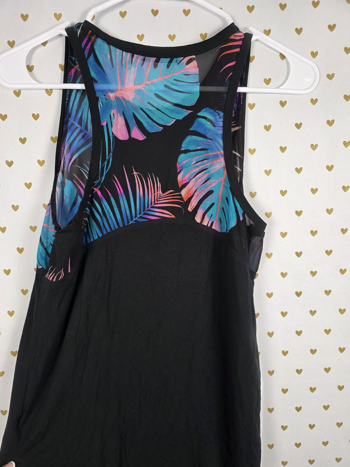 Victorias Secret PINK SUPER SOFT Floral Mesh Tank Top XS