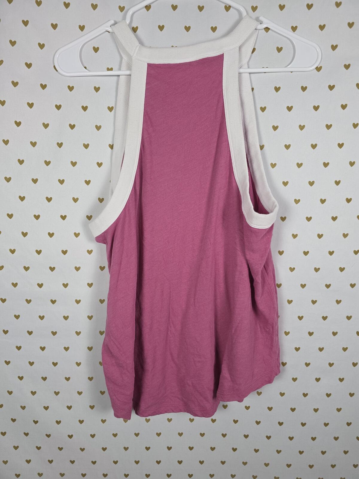 Victorias Secret PINK Bling Gold Sequined Tank Top Muscle Tee shirt Large