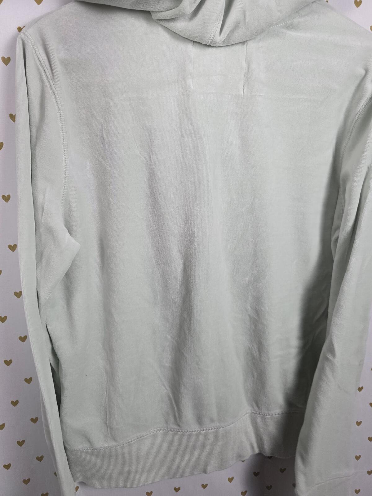 Victorias Secret MINT WINGS Velour Full Zip Hoodie Jacket Large