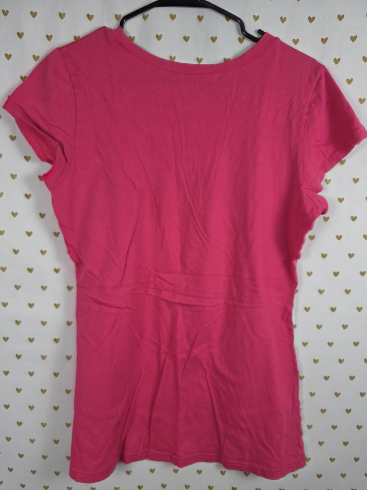 Victorias Secret LOVE Bling Rhinestone Tee shirt Vintage Y2k LARGE
