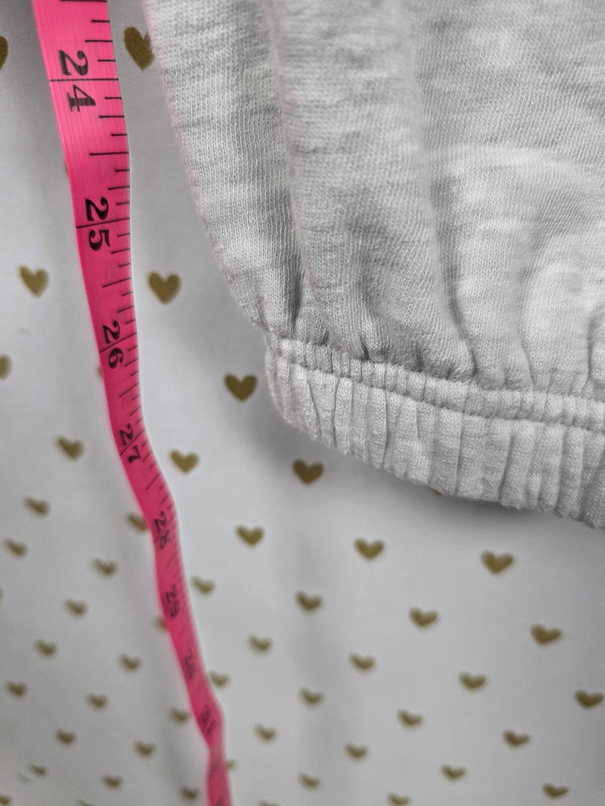 Victorias Secret PINK LOVE Rainbow Bling Studded Sweats Joggers Grey SMALL