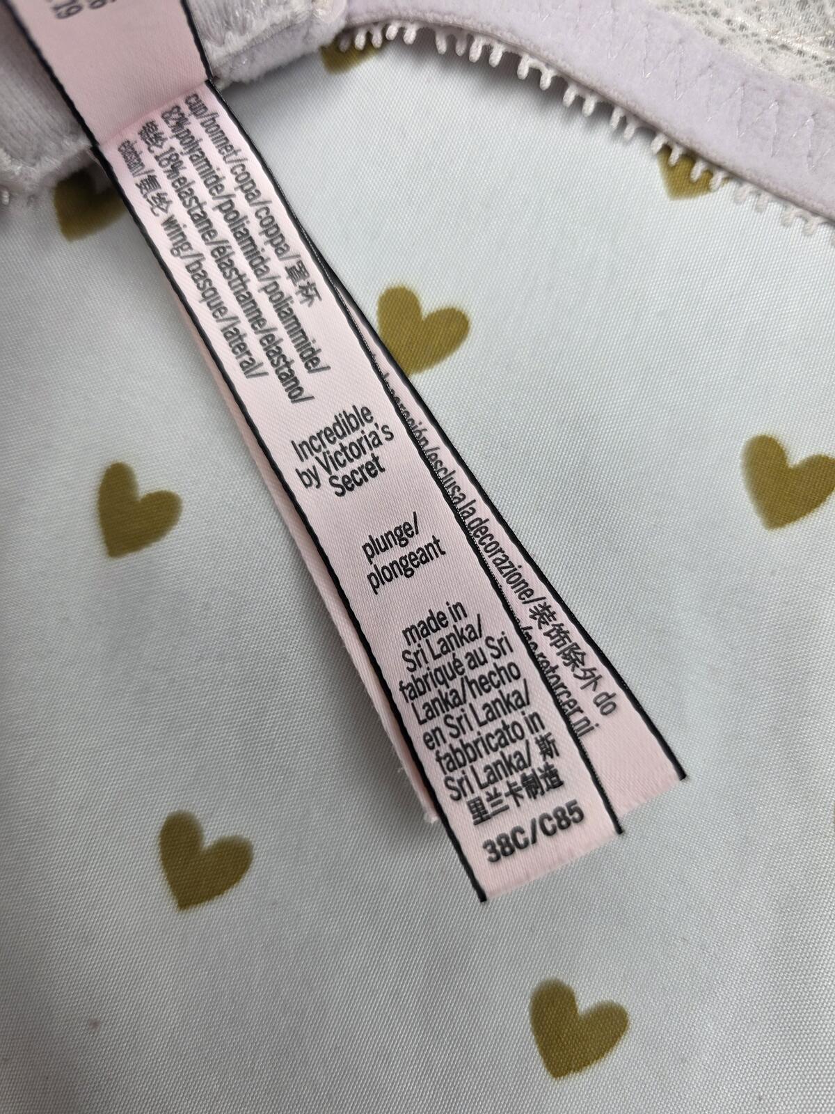 Victorias Secret INCREDIBLE Plunge sexy bra 38C