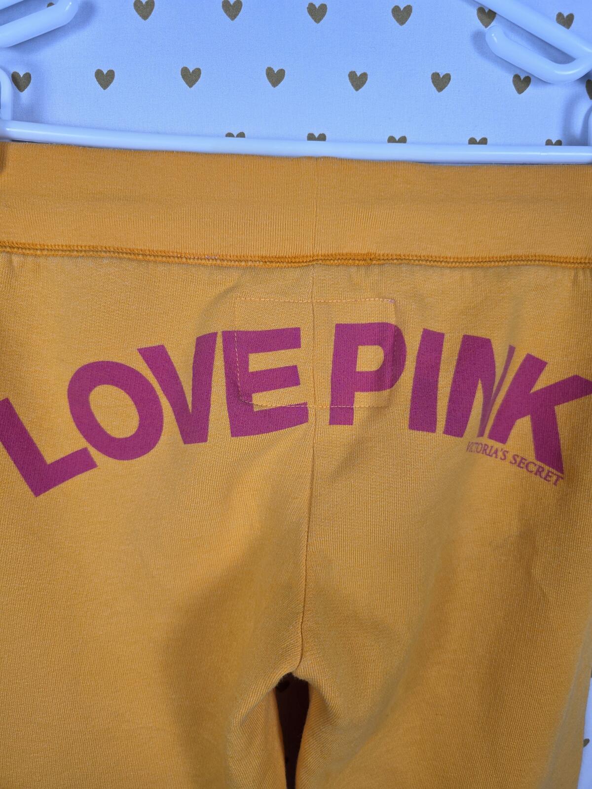 Victorias Secret PINK Love LOGO BUTT Tapered Joggers Sweats vintage Y2k XS