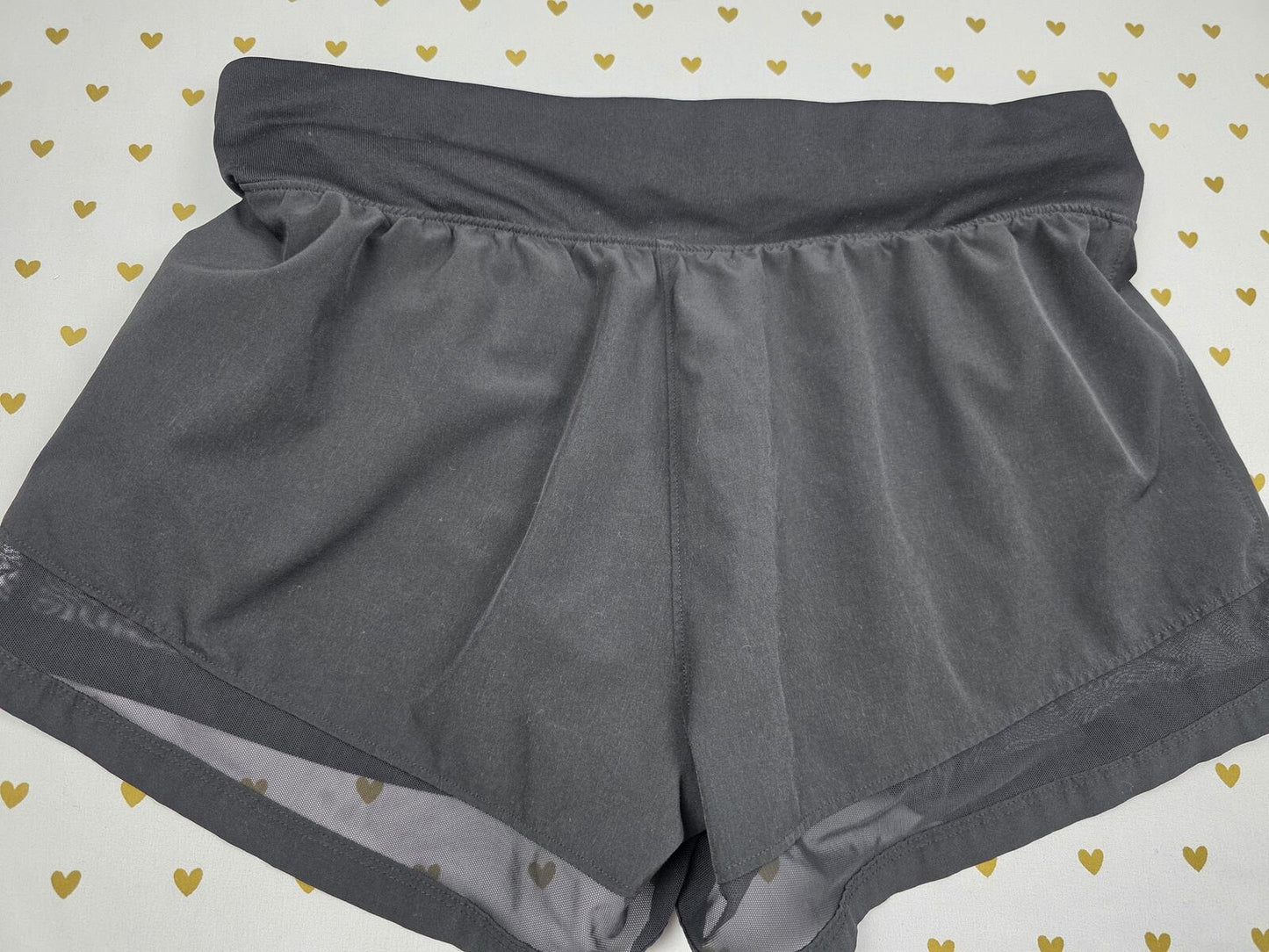 Victorias Secret PINK Active Lined Running Shorts MEDIUM Black Exercise