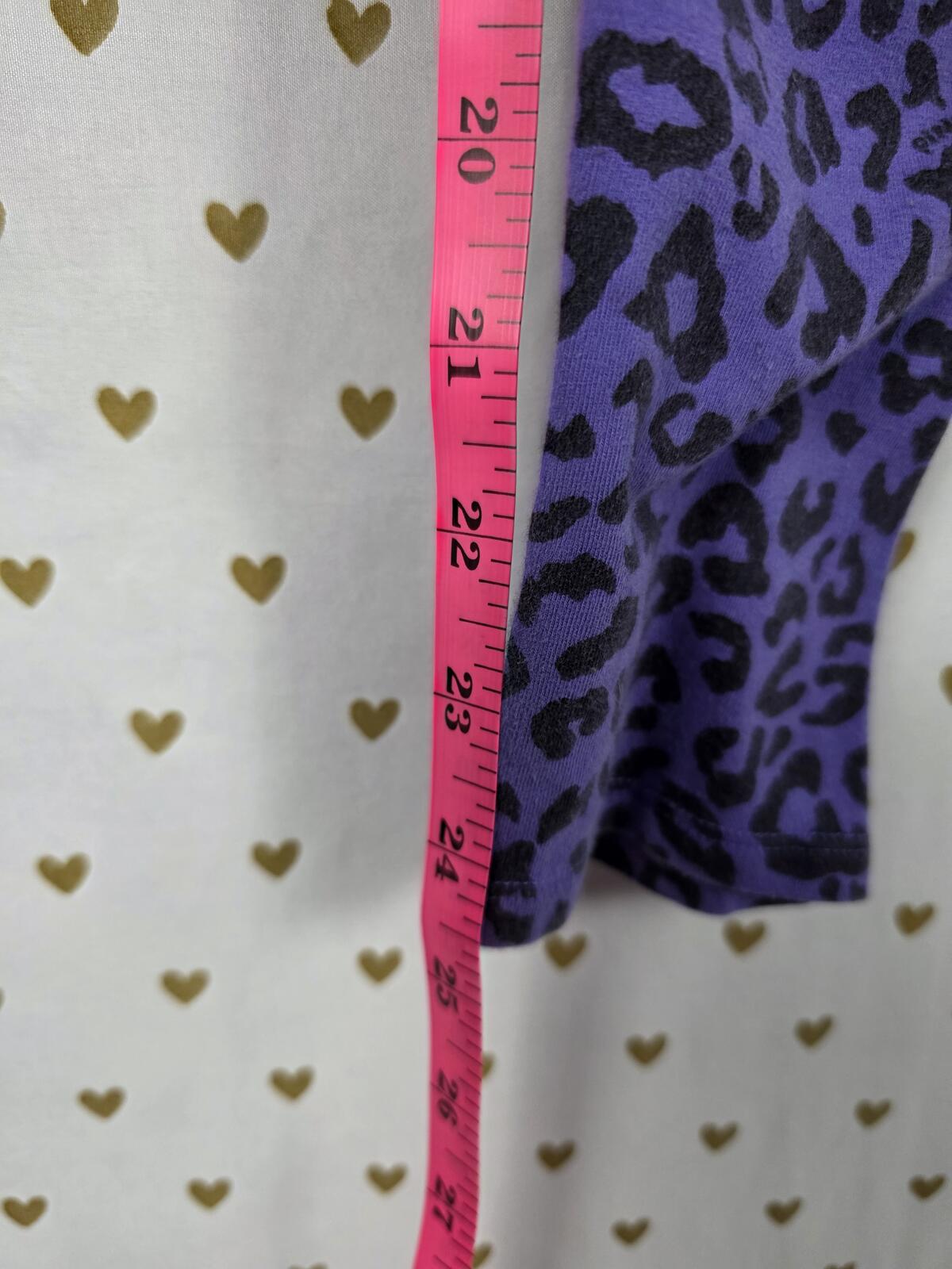 Victorias Secret PINK purple cheetah leopard yoga pants leggings medium