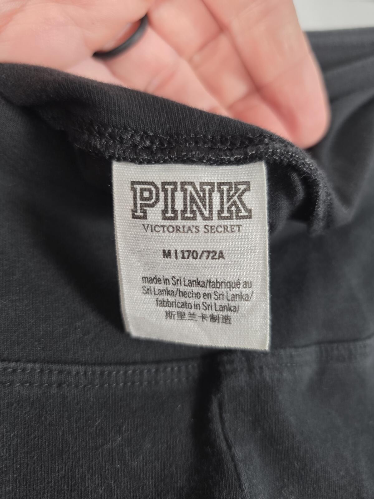 Victorias Secret PINK LOVE Block Rainbow letter yoga pants leggings MEDIUM
