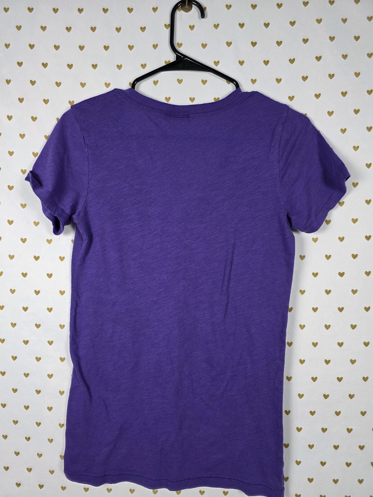 Victorias Secret PINK Vintage y2k SMALL Cotton V neck Tee shirt
