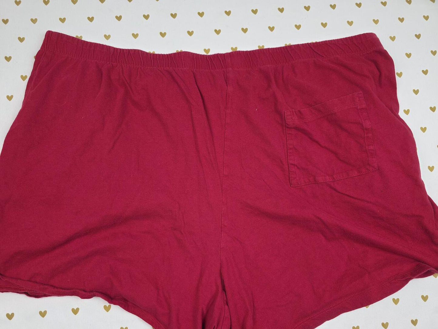 Victorias Secret Red BLING logo 2XL XXL Sleep Shorts Boxers Pajama Bottoms