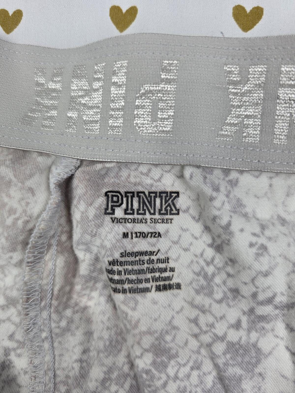 Victorias Secret PINK Snake Print Animal Med Sleep Shorts Boxers Pajama Bottoms