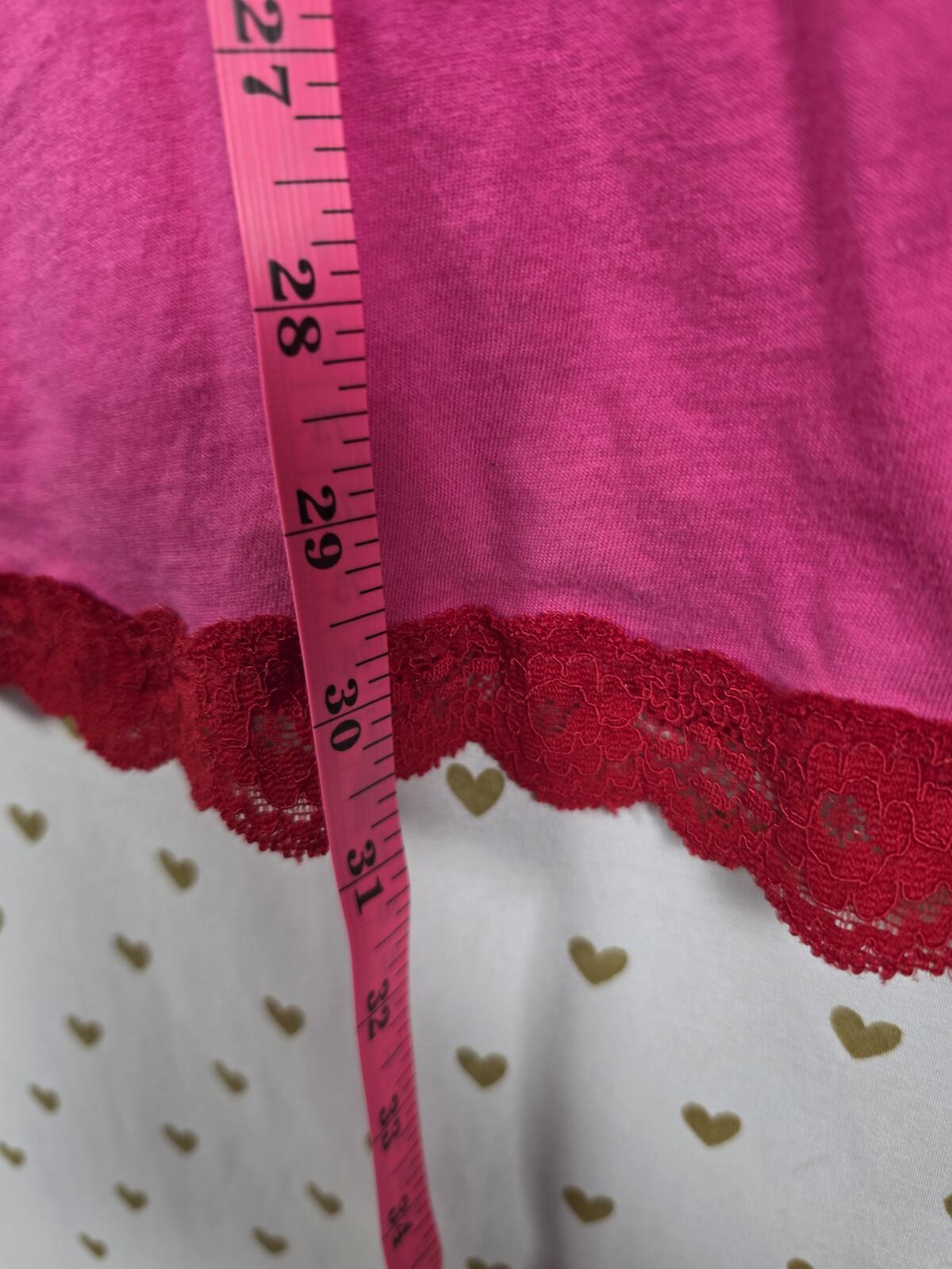 Vintage Victoria's Secret PINK Tank Dress HTF Bling Lace Crest Graphic Y2K M