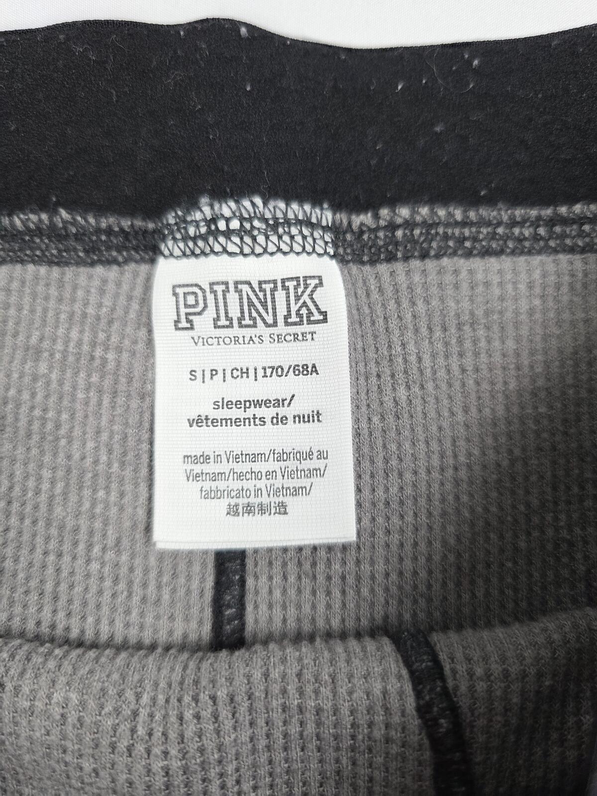 Victorias Secret PINK Thermal Grey Tye Dye SM Sleep Shorts Boxers Pajama Bottoms