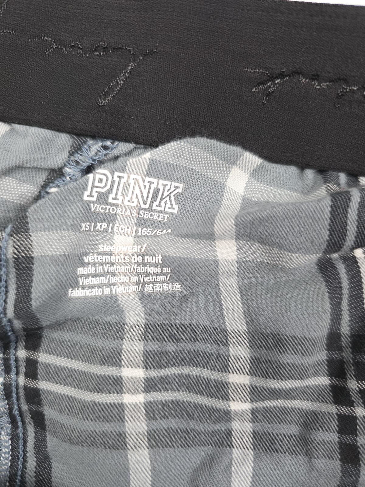 Victorias Secret PINK XS Plaid Sleep Shorts Boxers Pajama Bottoms