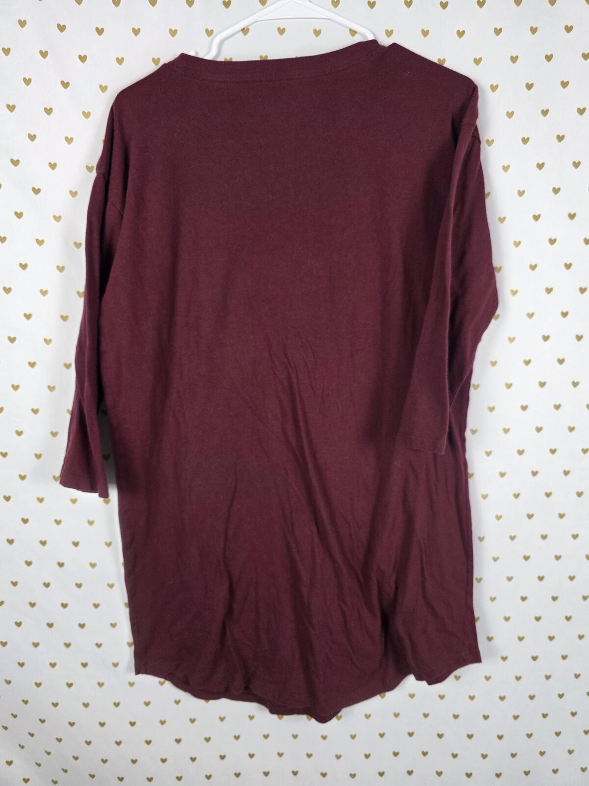 Victorias Secret PINK Born to Sleep Nightgown Sleep Shirt LARGE Tee