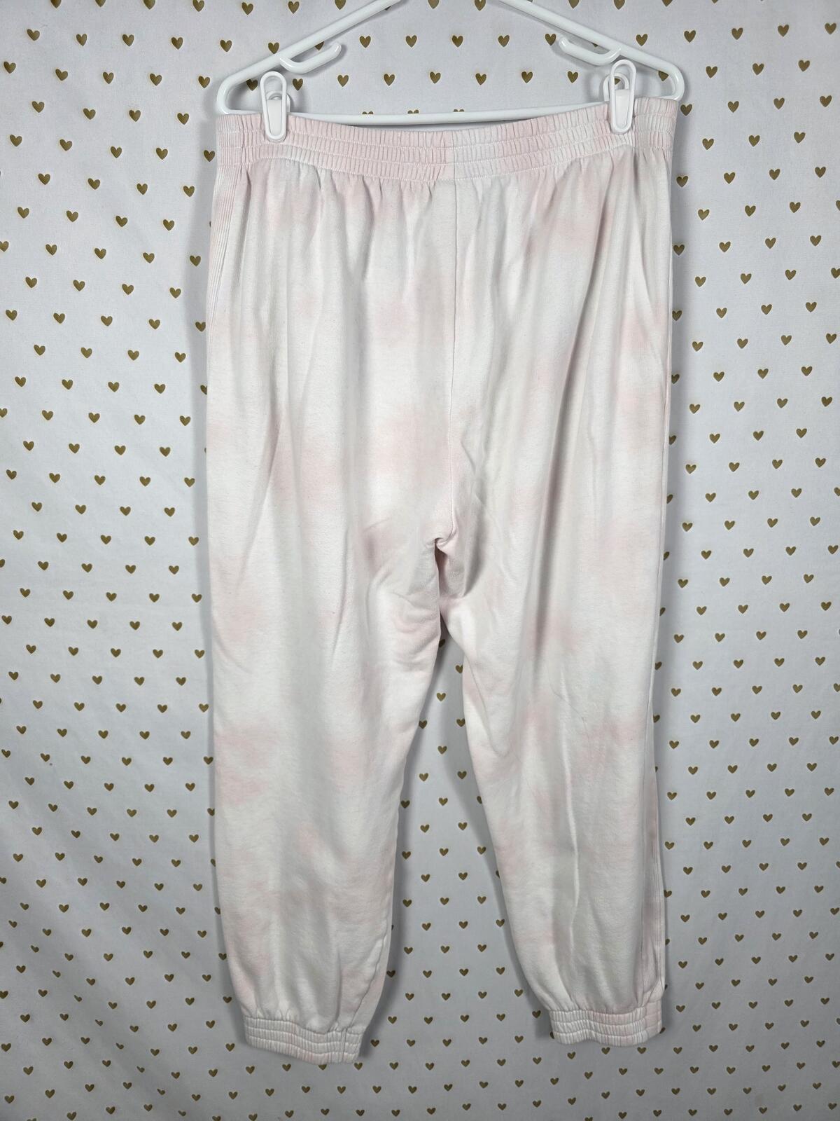 Victorias Secret Pink Tye Dye Full zip hoodie Sweatpants SET Large Sweats