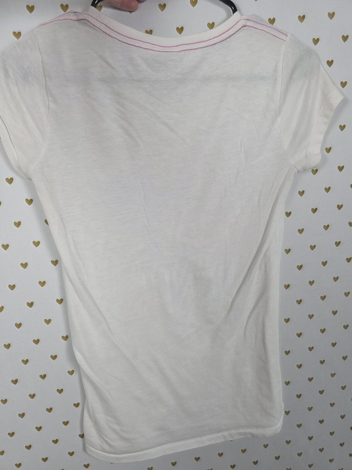 Victorias Secret PINK Bling Glitter Logo Y2k Vintage Tee shirt SMALL