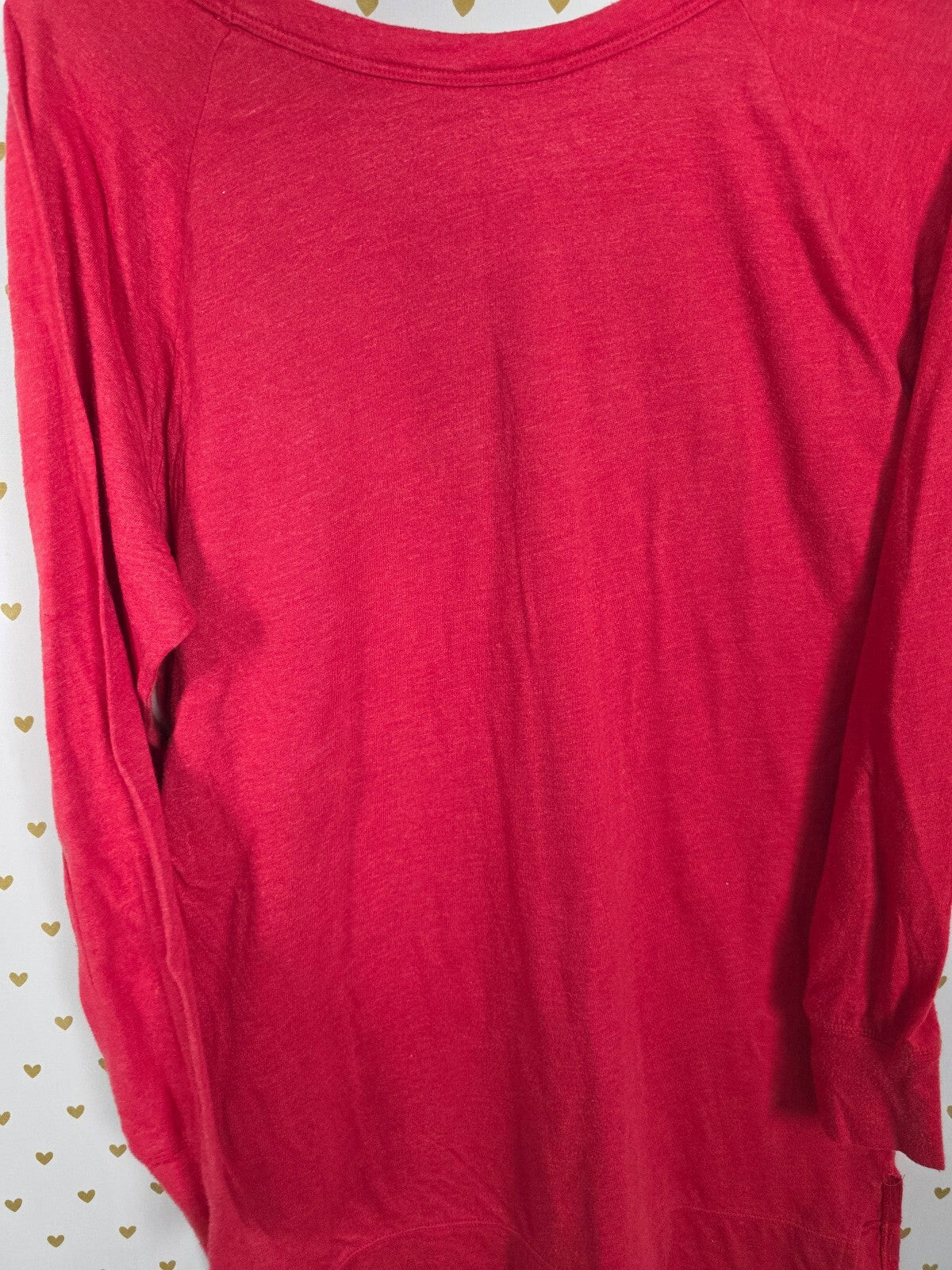 Victorias Secret LOVE Bling Glitter Nightgown Sleep Shirt Red Small