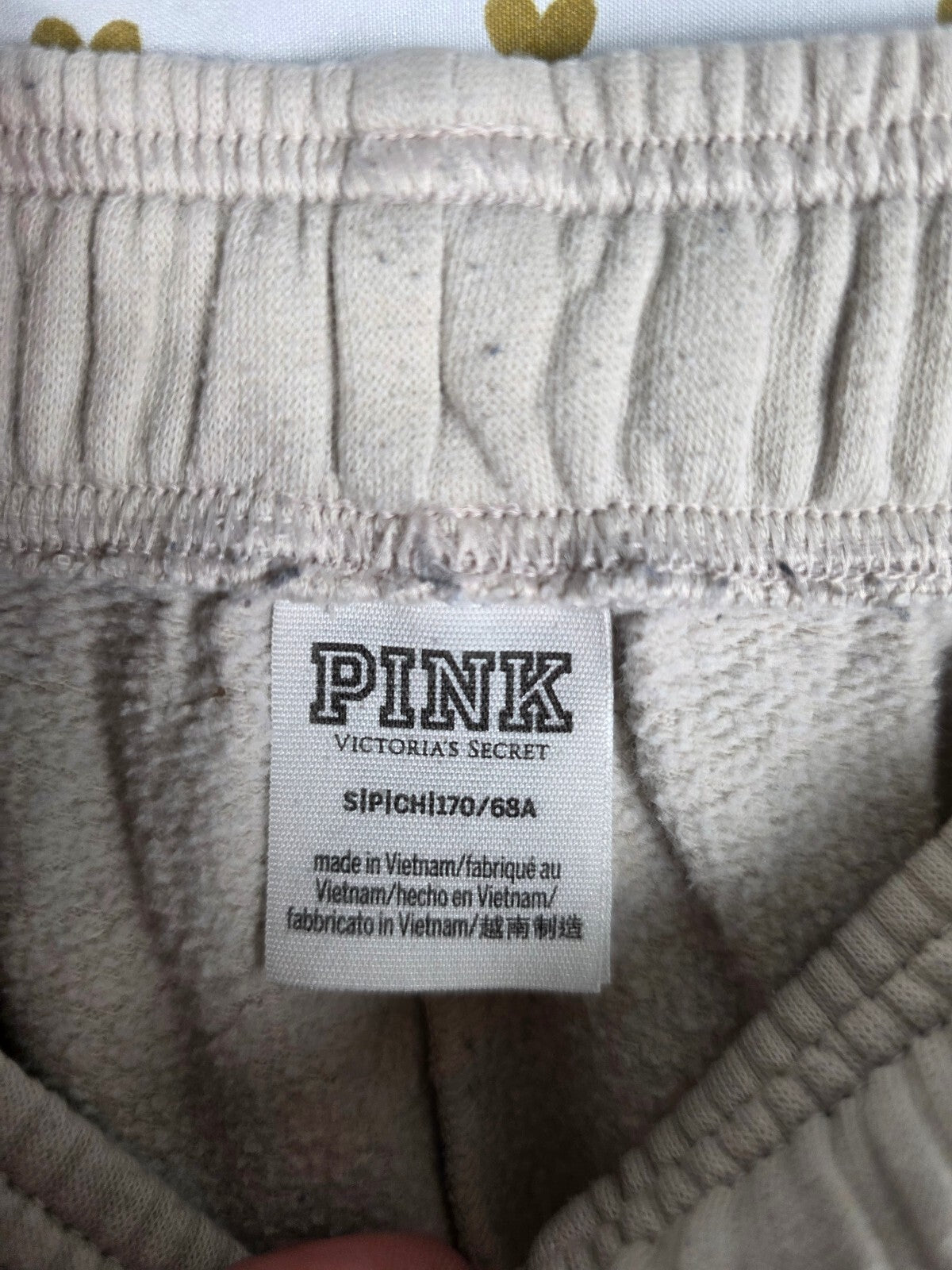 Victorias Secret Pink Cheetah Leopard Small Full zip Hoodie Jacket Sweats SET