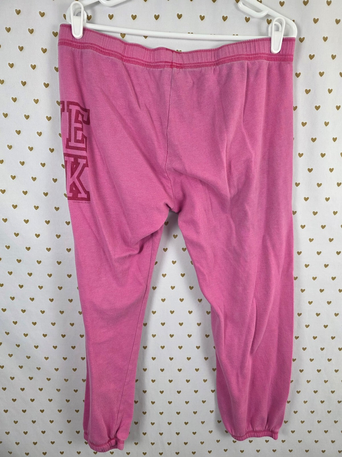 Victorias Secret PINK Vintage Love Logo Sweats Sweatpants Y2k Large