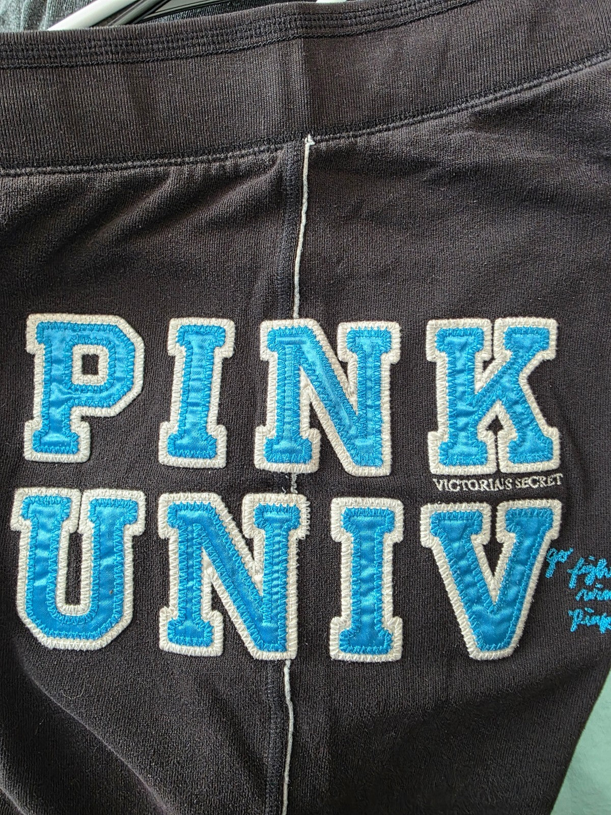 Victorias Secret PINK Vintage University Sweats Sweatpants Y2k Small Black