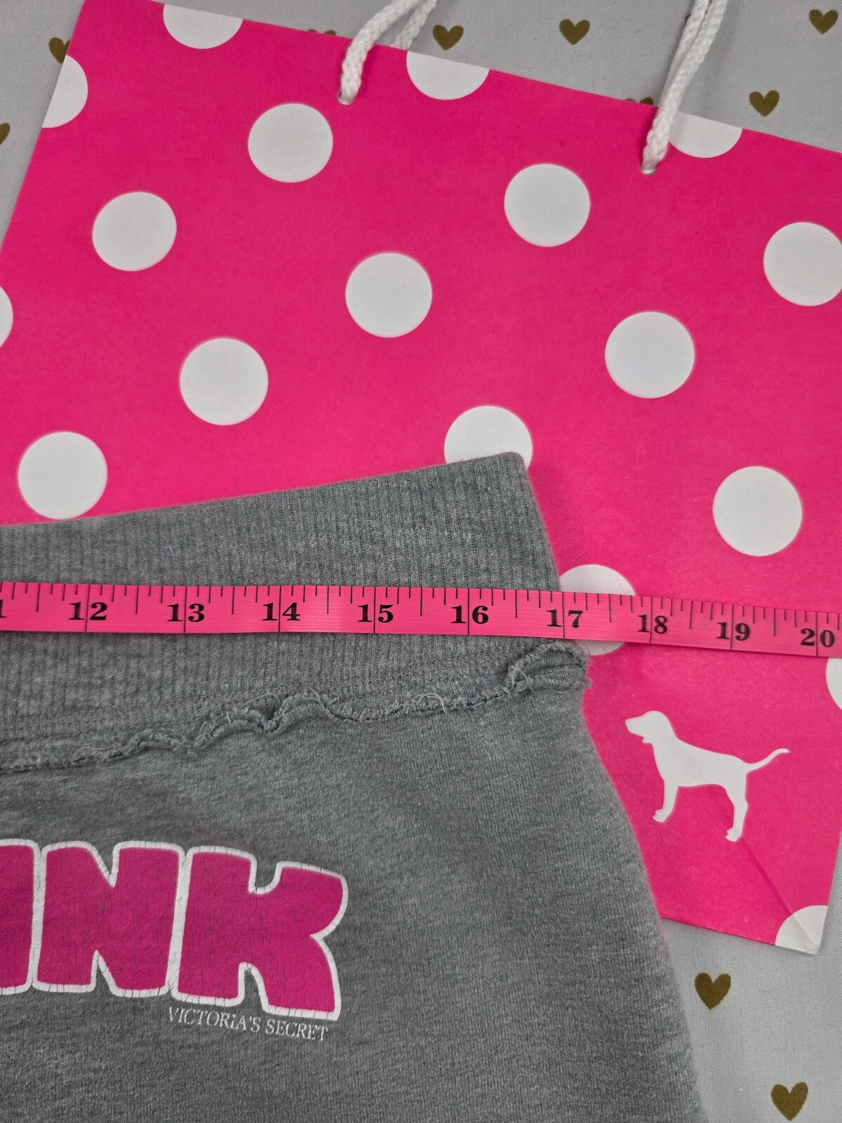 Victorias Secret PINK LOVE Logo Butt Vintage Y2k Sweat Shorts HTF Medium