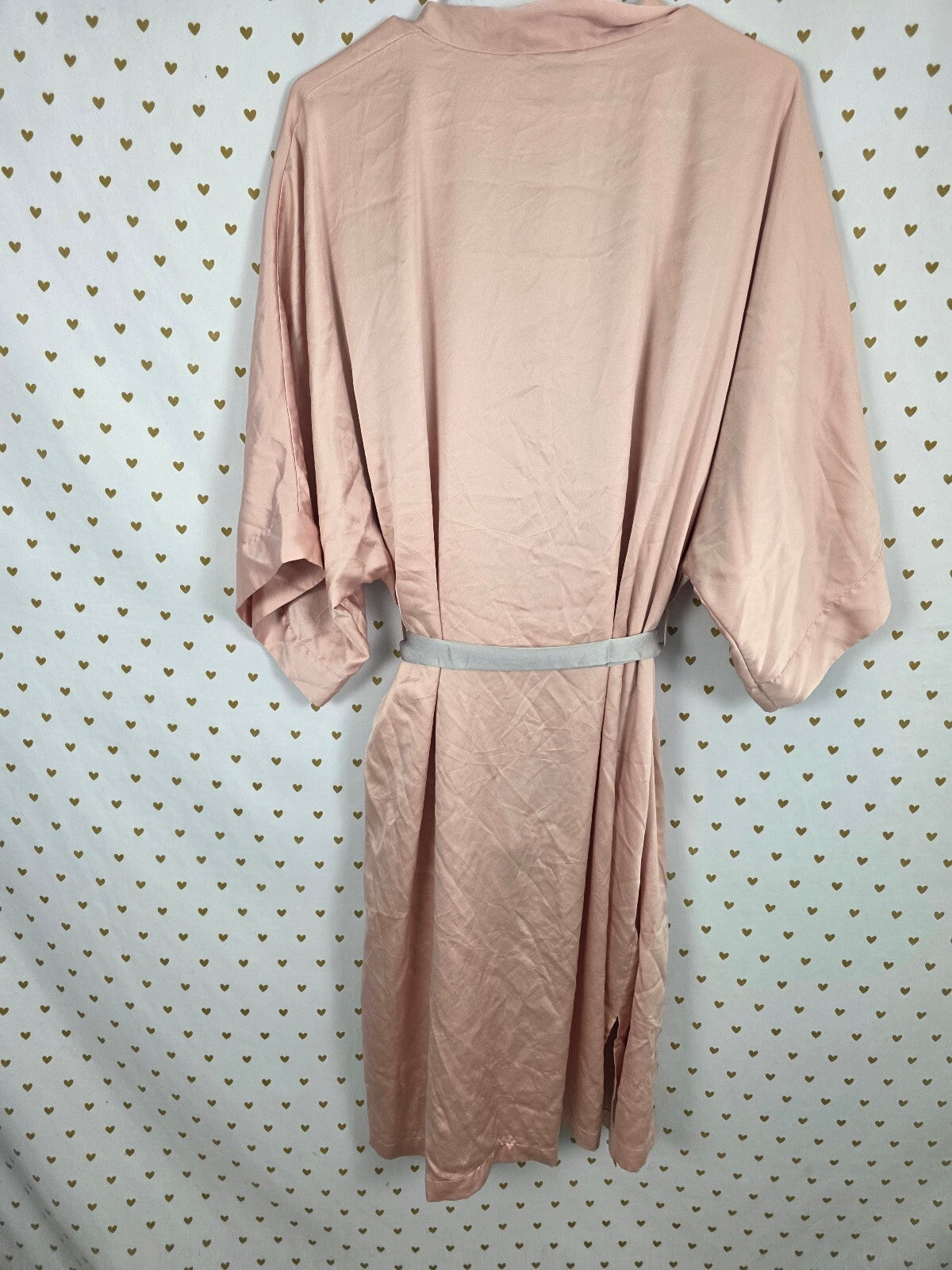 Victorias Secret Satin Silky Robe Long Satin Medium Large Lounge Kimono