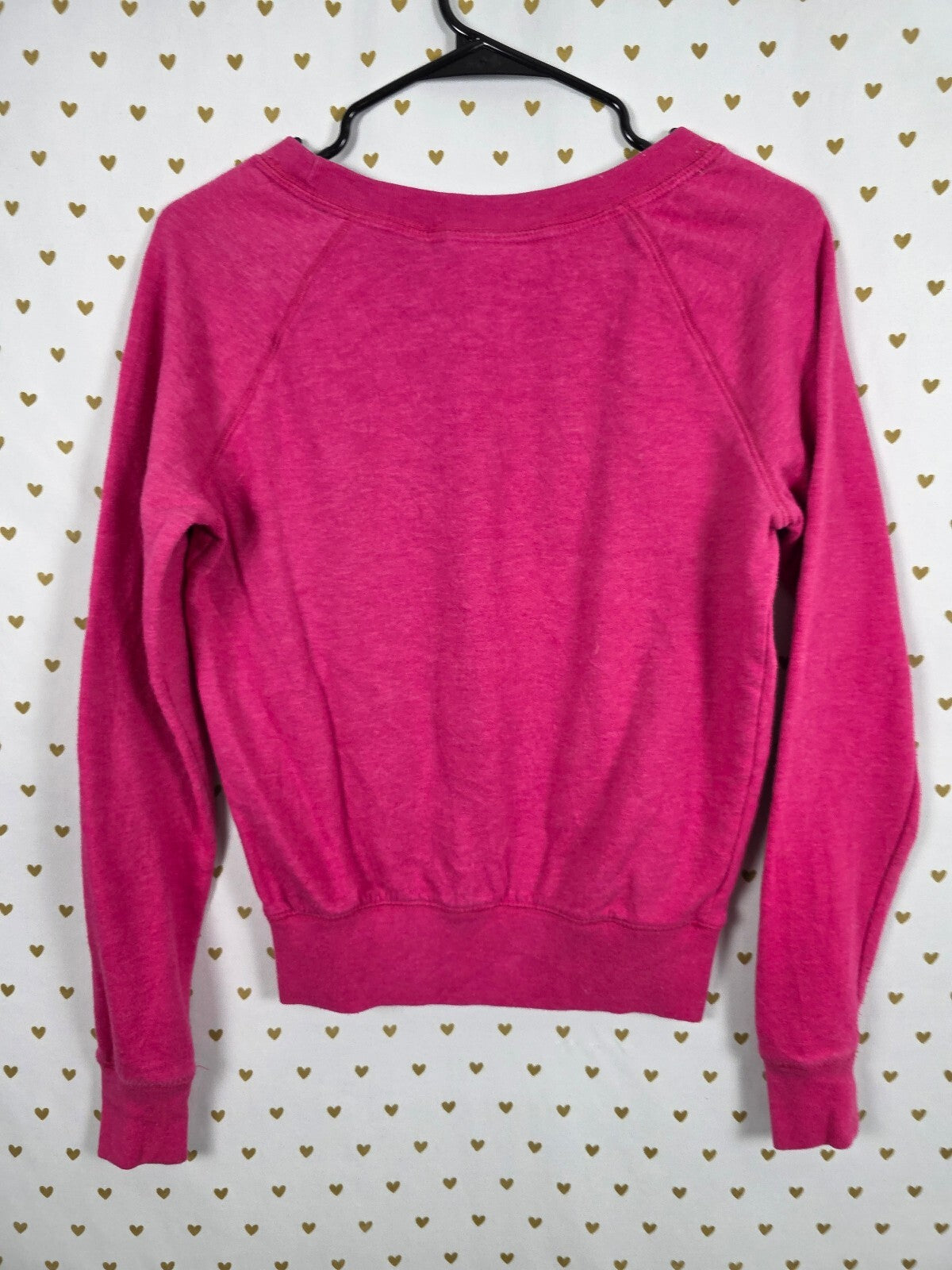 Victorias Secret Pink Vintage Zebra Bling Crew Sweater Shirt XS Y2k