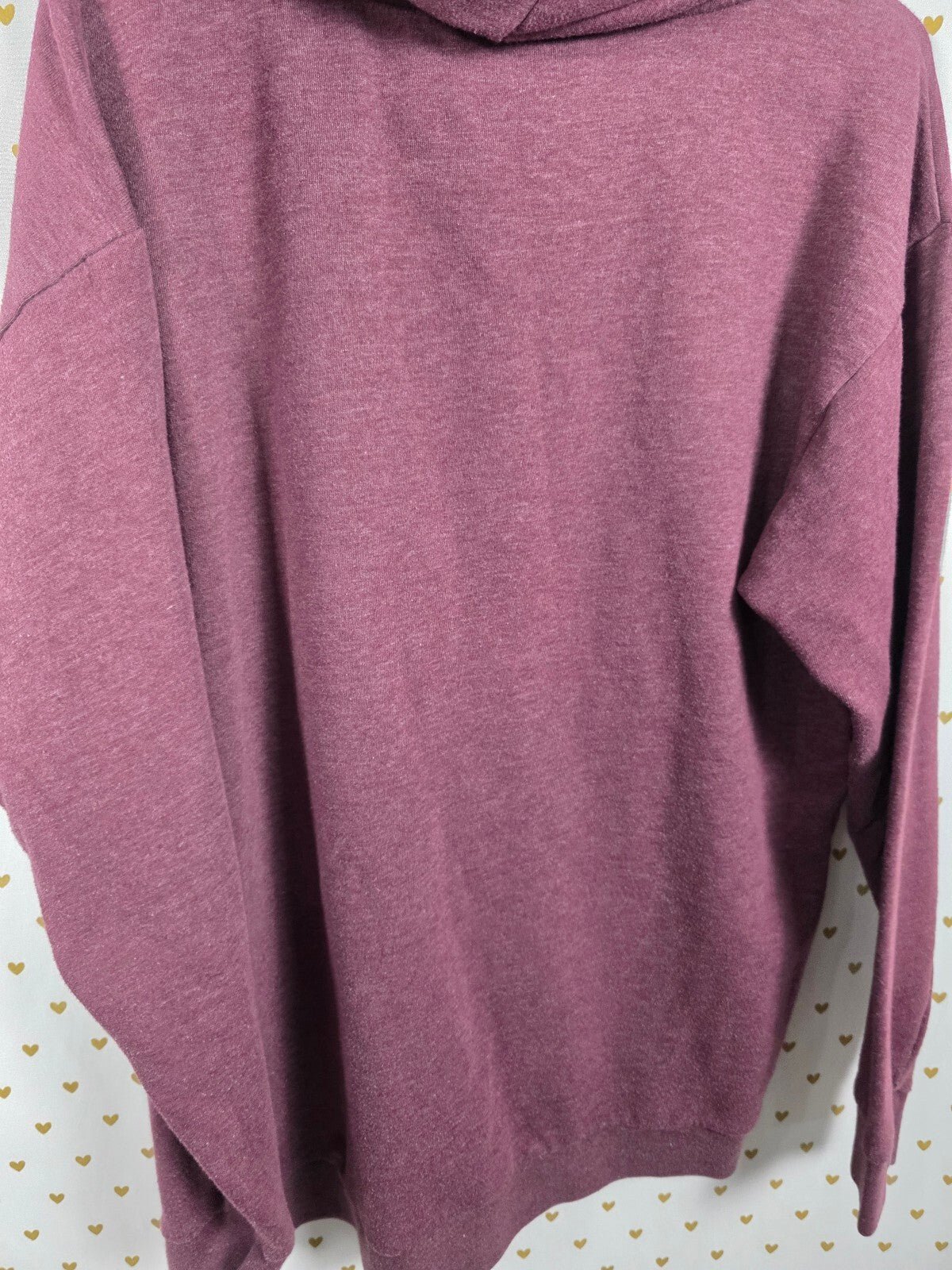 Victorias Secret Pink Cheetah Leopard Maroon Hooded Sweater Shirt Medium