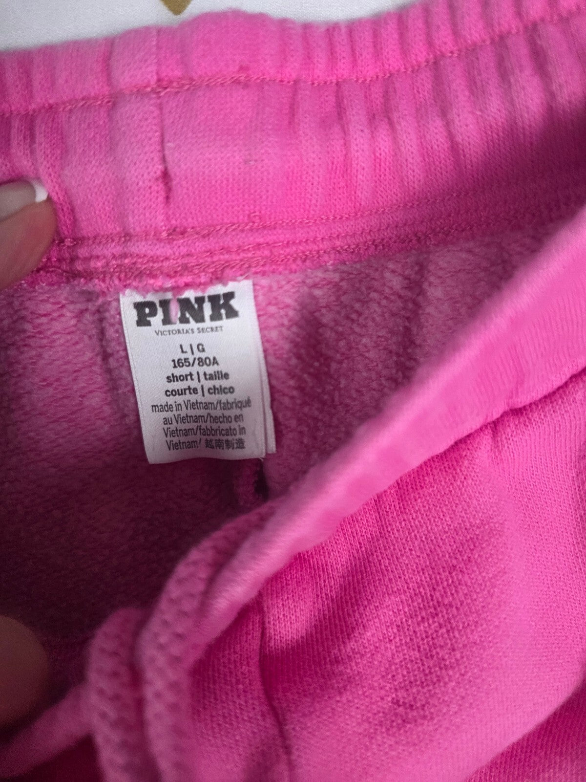 Victorias Secret PINK Gradient Slouchy Sweater Shirt Sweats SET Large 2pc